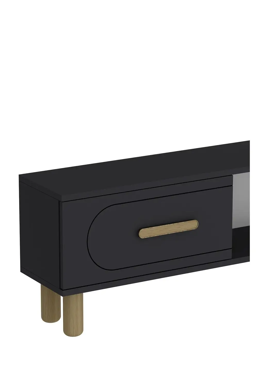 YOSUNCT BOHEM TV ÜNİTESİ TAKIMI ANTRASİT-ANTRASİT-SAFİR KULP