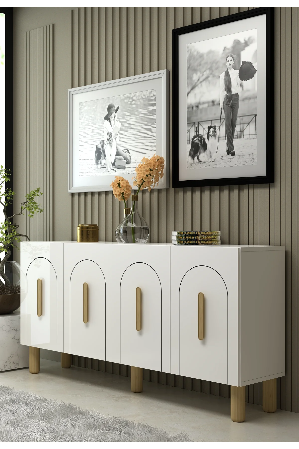 YOSUNCT (KB150) BOHEM KONSOL BEYAZ-BEYAZ-SAFİR KULP