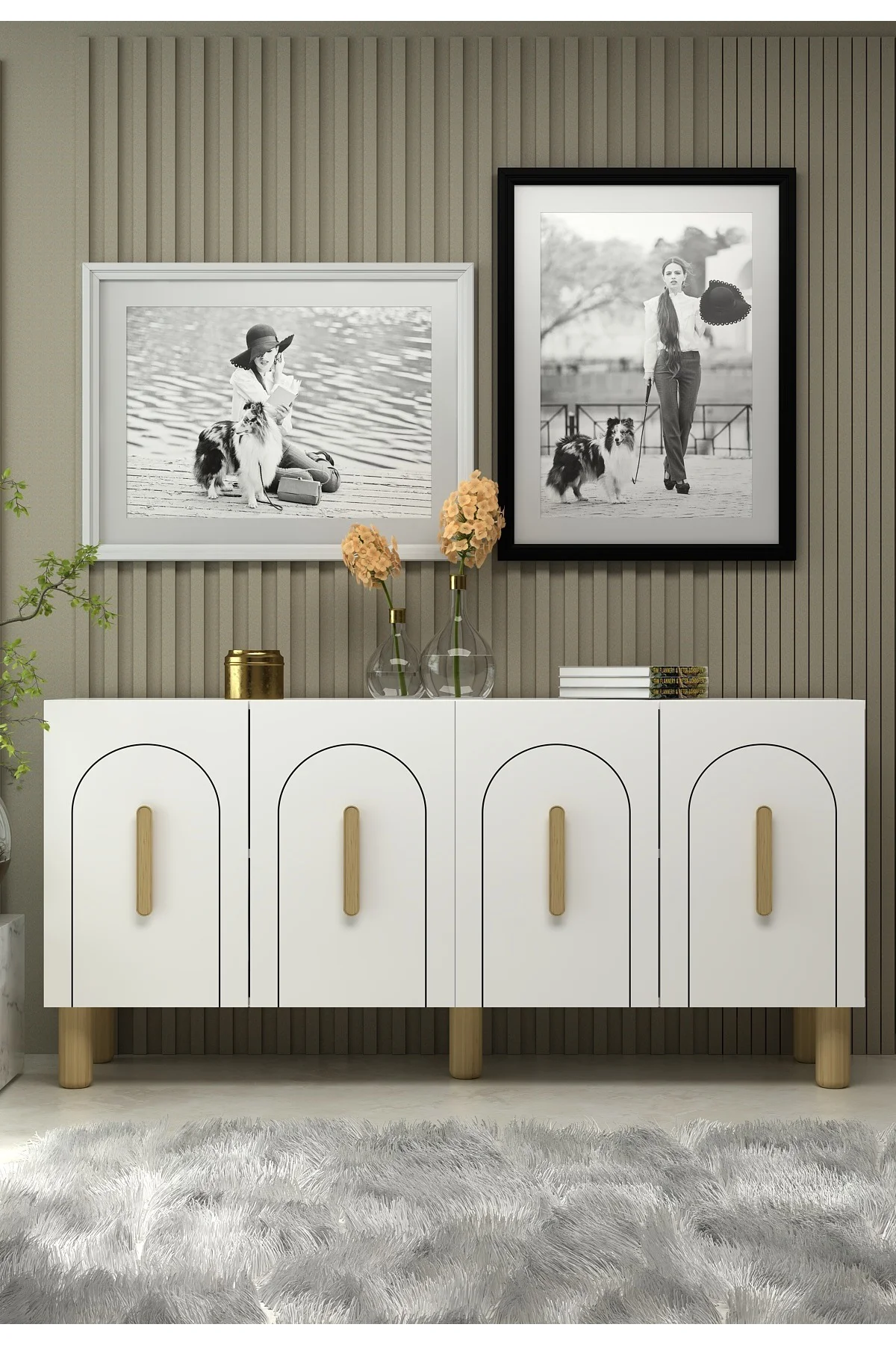 YOSUNCT (KB150) BOHEM KONSOL BEYAZ-BEYAZ-SAFİR KULP