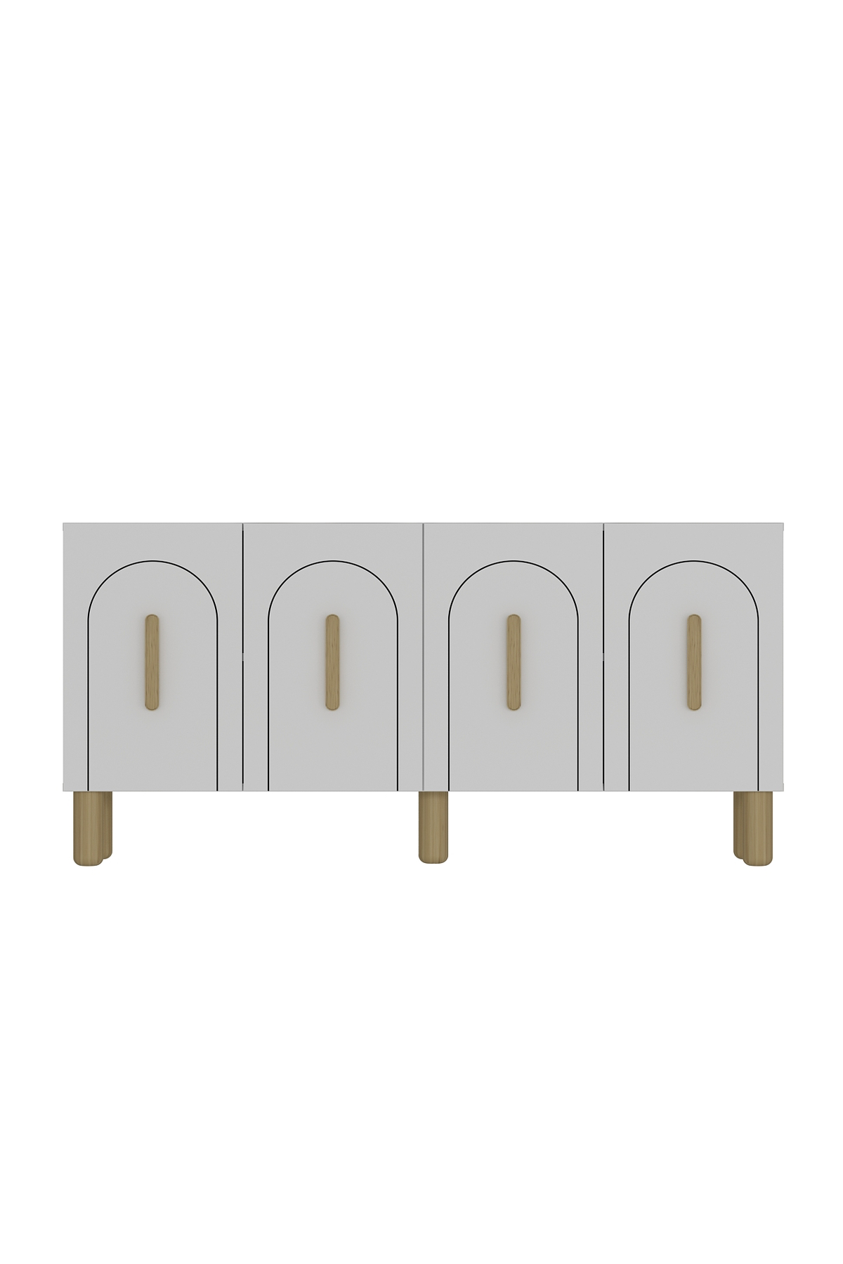 Cantek Dizayn Yosunct (Kb150) Bohem Konsol Beyaz-Beyaz-Safir Kulp