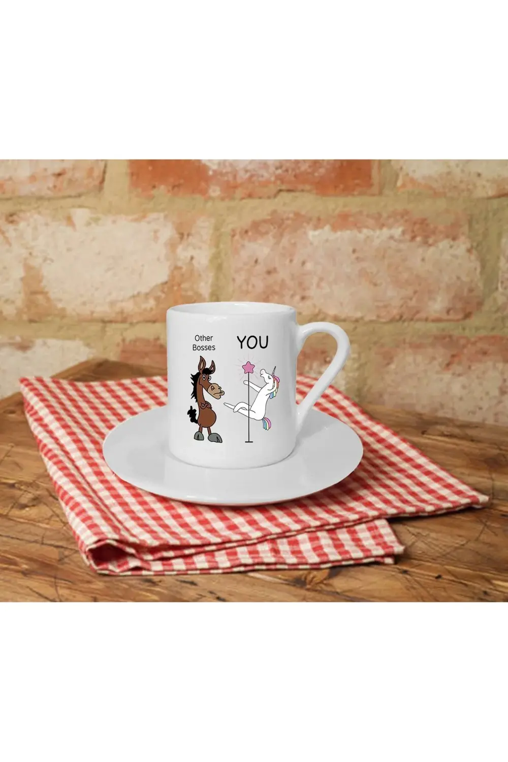 You Are Baskılı Beyaz Türk Kahvesi Fincanı