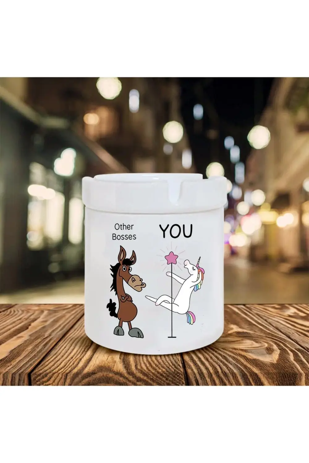 You Are Baskılı Seramik Küllük