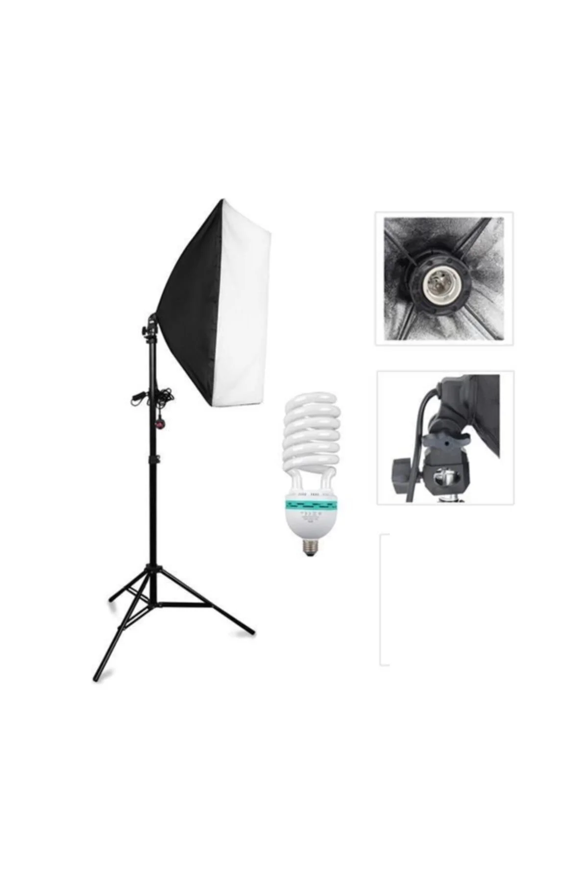 Youtuber Çekimleri Için, 50x70 Softbox Sürekli Işık Seti