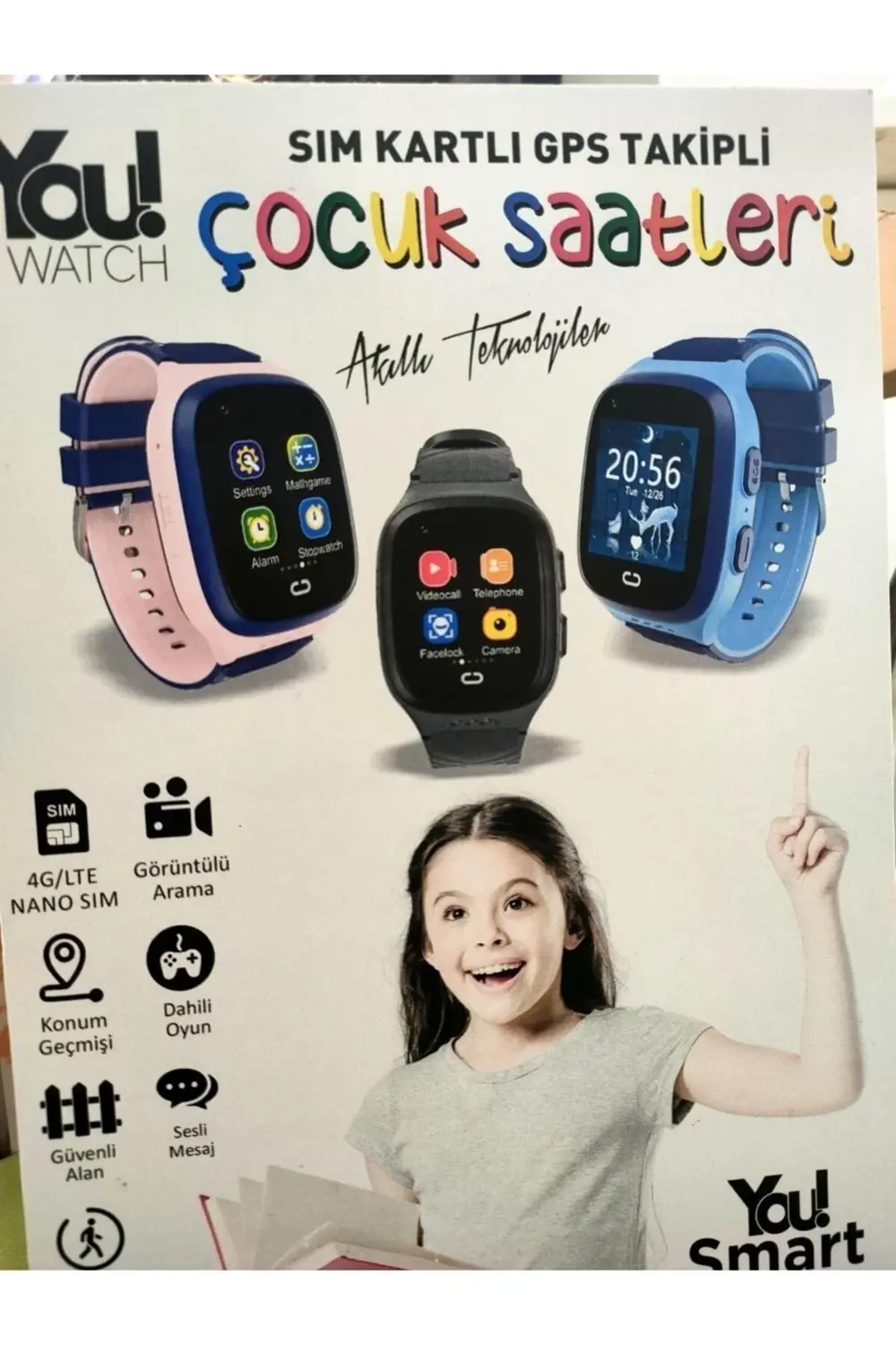 Youwatch Gps Mavi Akıllı Çocuk Saati