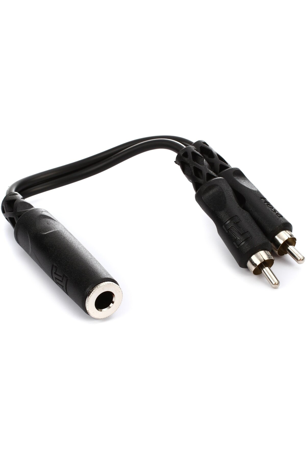 YPR-131 1/4 inç TS (F) Dual RCA (M) Y-kablo