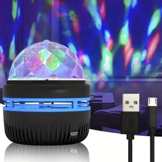 YQX-6888 Mini Usb&amp;apos;li 3 Watt Şarjlı Sihirli Rgb Led Disko