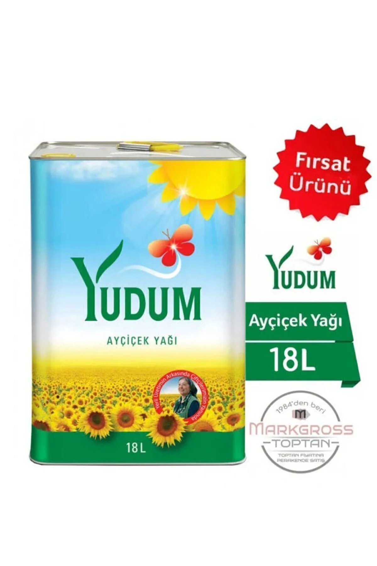 YUDUMAyçiçek Yağı 18 Lt Teneke