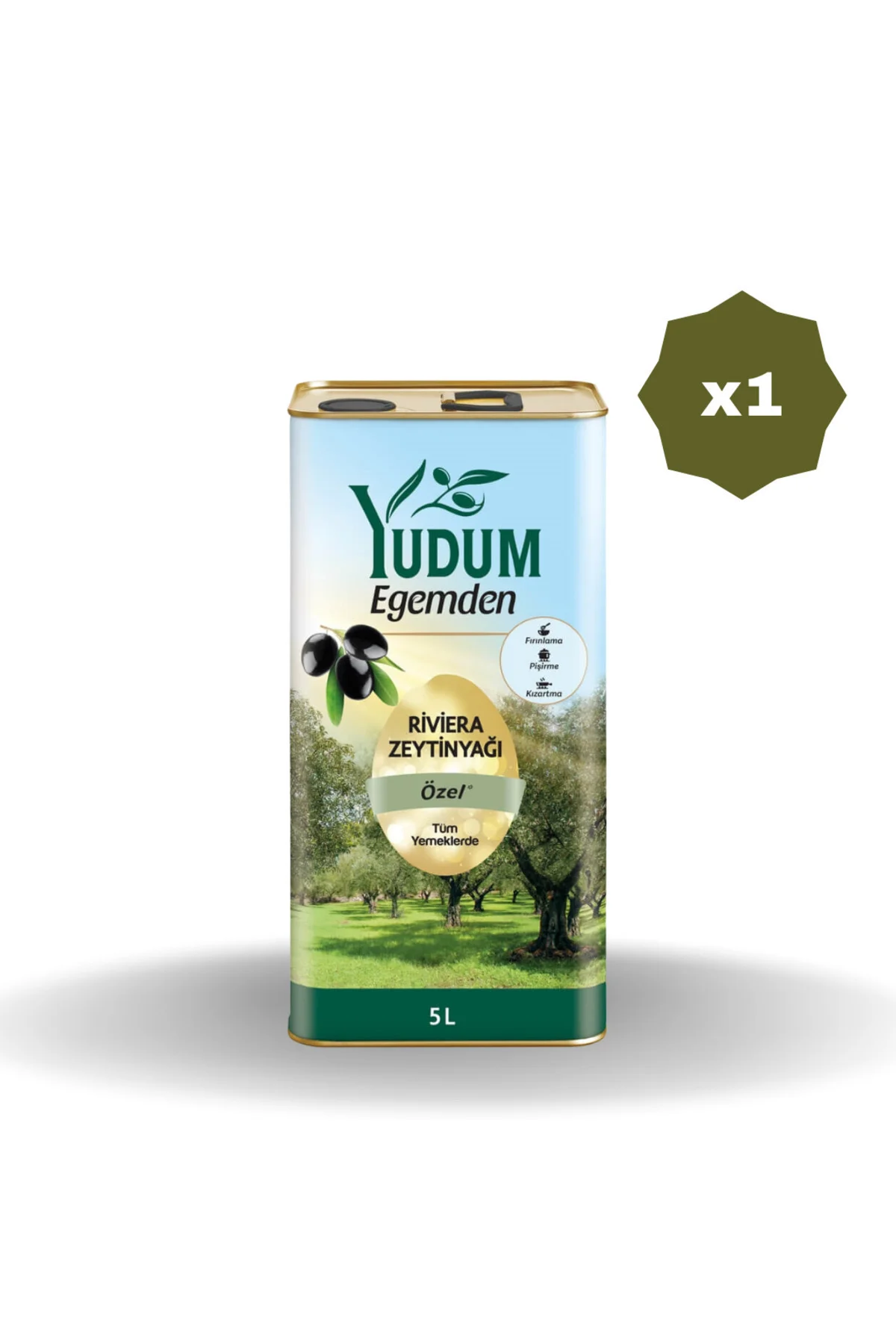 YUDUMEGEMDEN RİVİERA ZEYTİNYAĞI 5 LT X 1 ADET