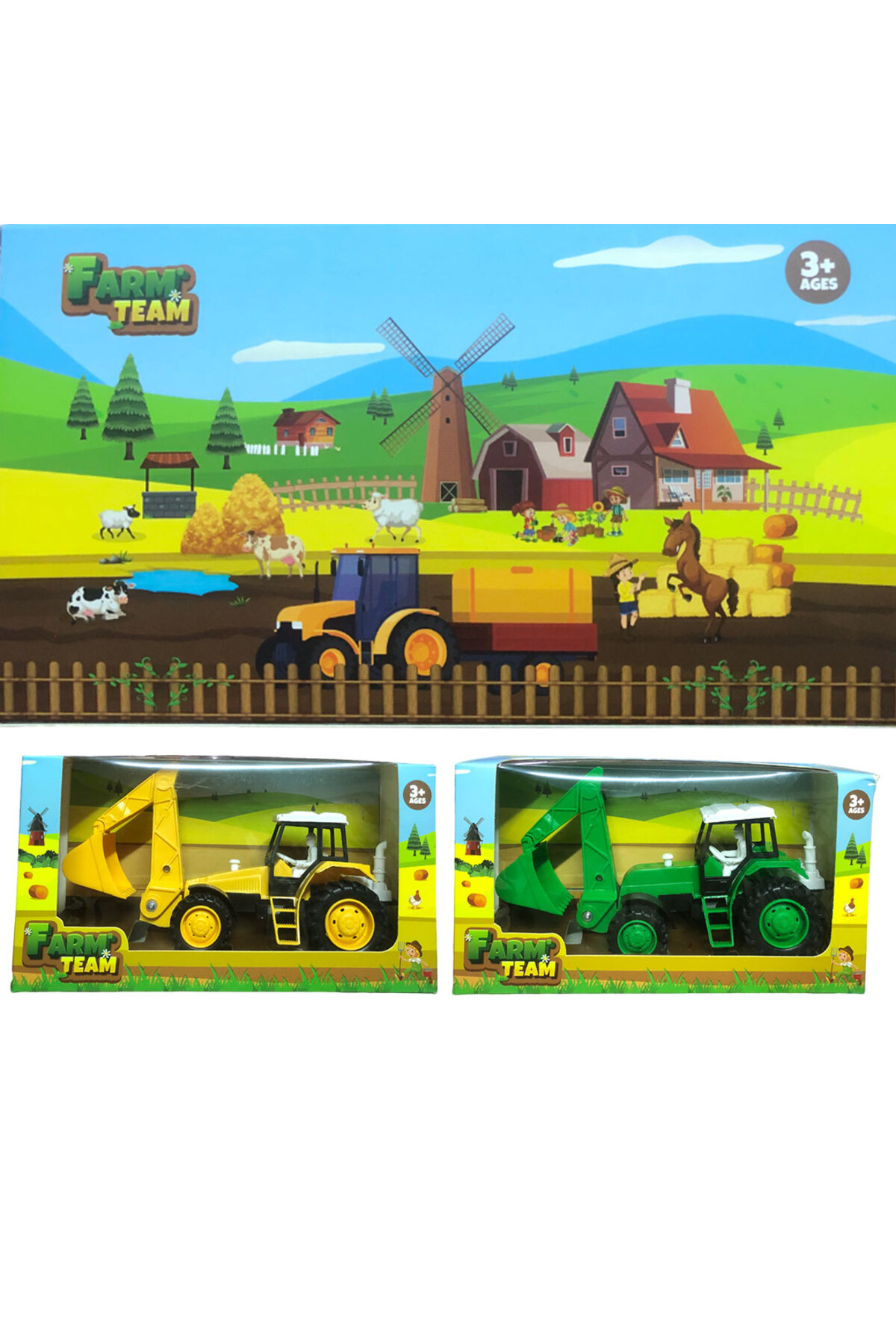Oyuncak Store Yük Taşıyıcı Traktör Kepçe - Çiftlik Araç Gereçleri