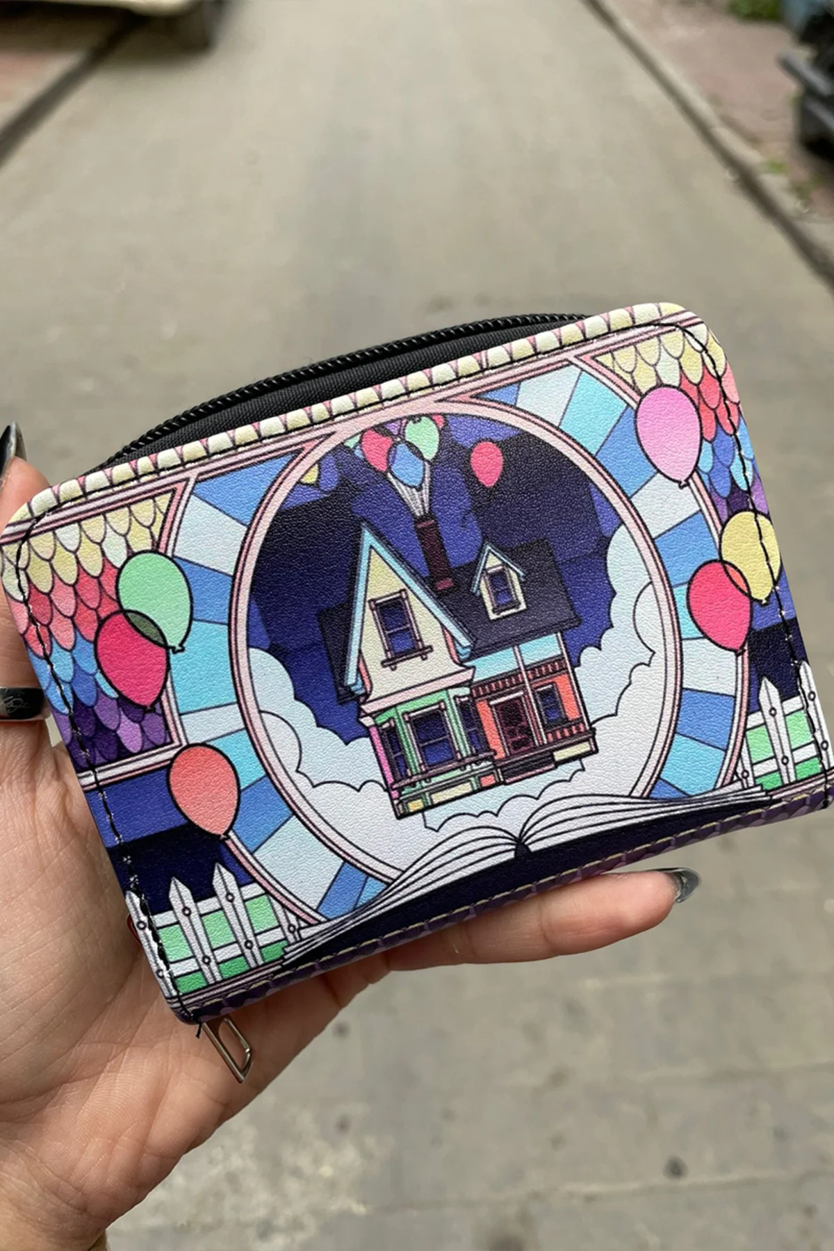 Yukarı Bak Vitray Art Kısa Cüzdan Yukarı Bak Vitray Art Kısa Cüzdan