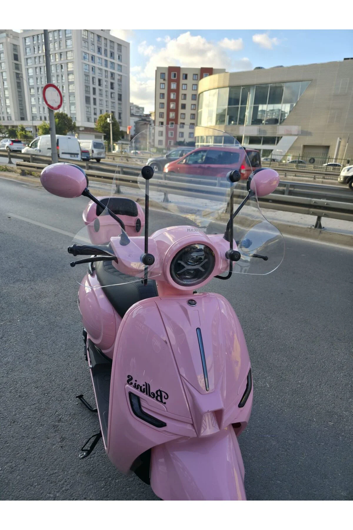 Yuki Bellini 125 Ön Cam 2024-2026 Model 44cm Şeffaf Renkli 4mm