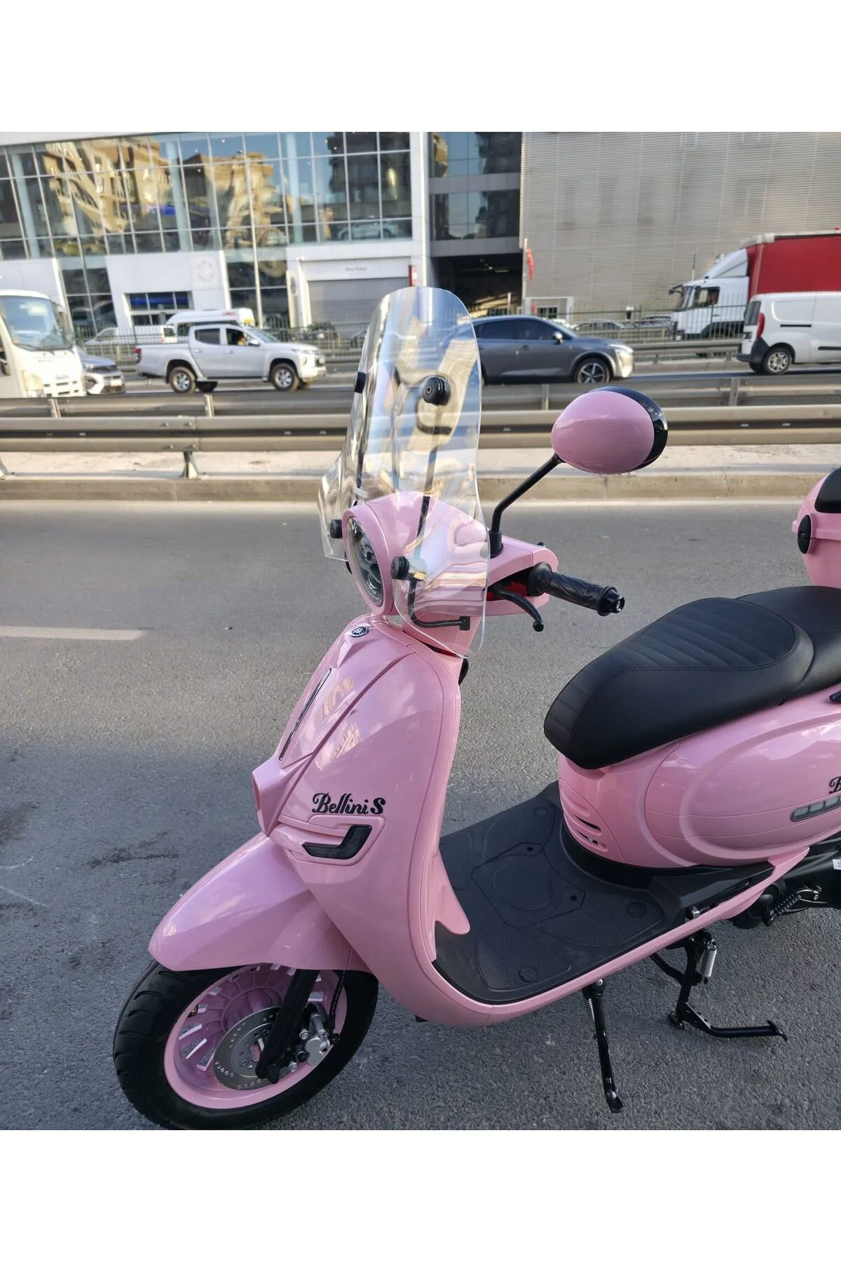 Yuki Bellini 125 Ön Cam 2024-2026 Model 44cm Şeffaf Renkli 4mm