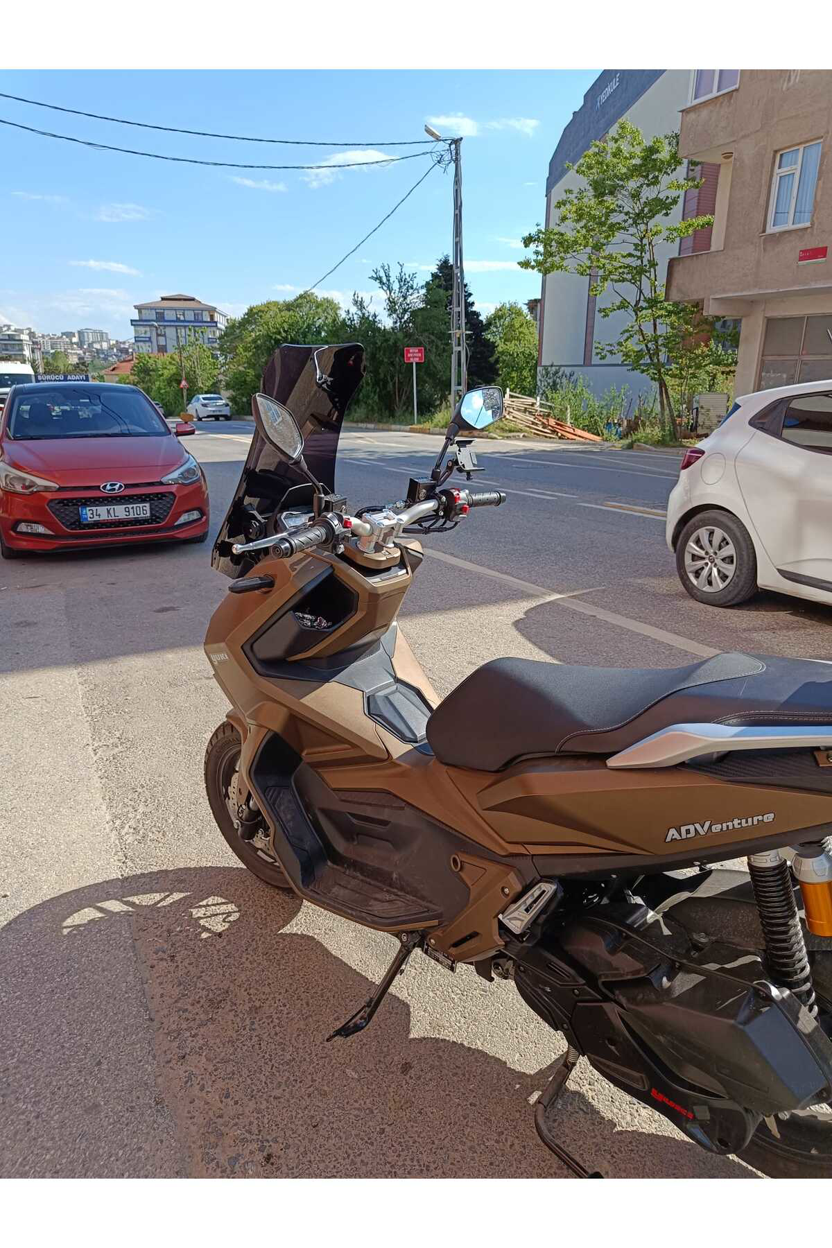 Motocam Yukiadventure 150 Siperlik Ön Cam 2023-2025 Model 75Cm Siyah Renk