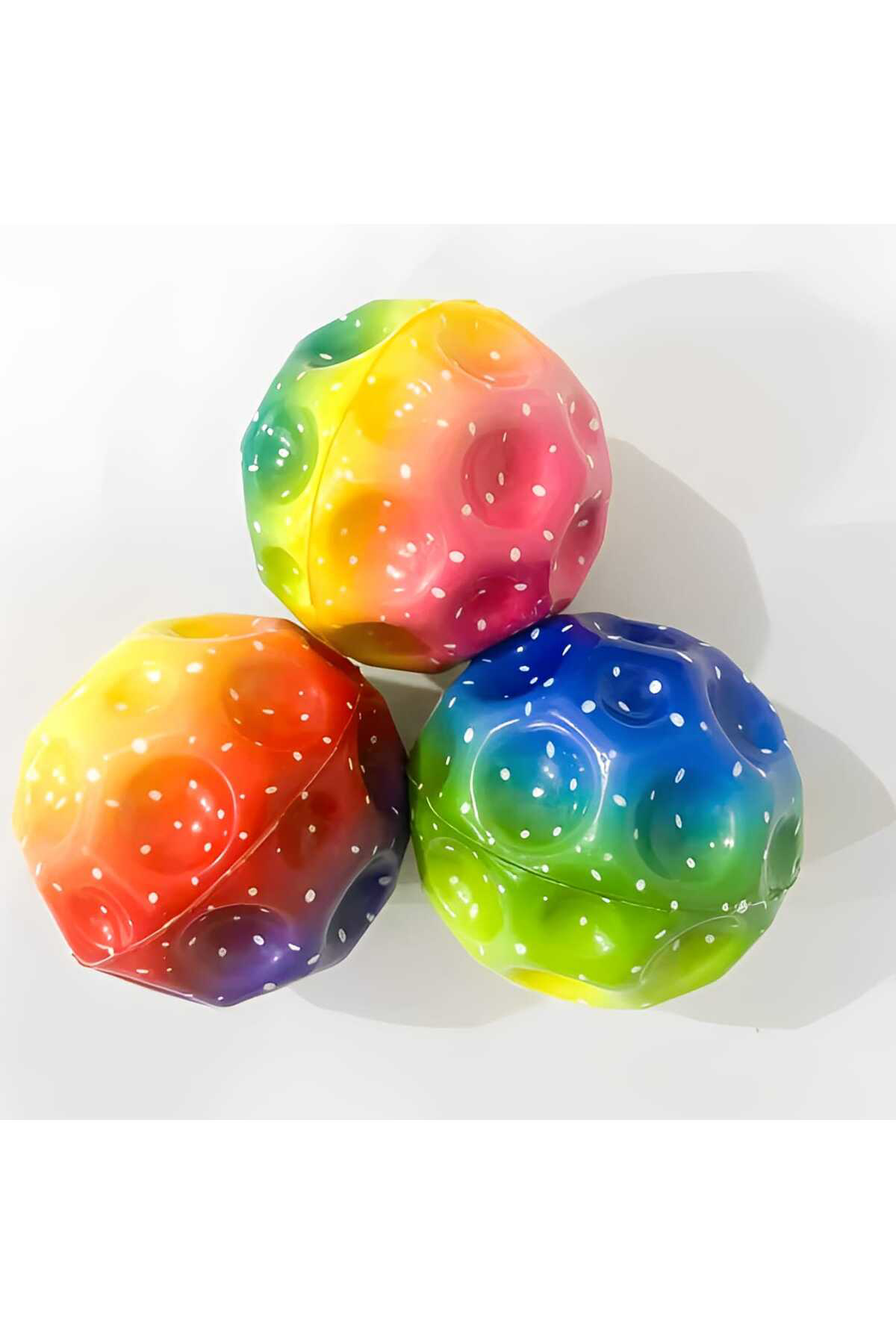 Hisar Yükseğe Ziplayan Delikli Bouncer Ball Süper Uzay Topu 1 Adet Gökk