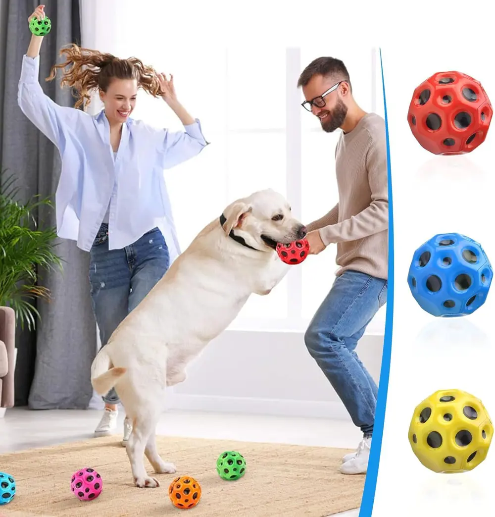 Yükseğe Zıplayan Top Moon Ball Ay Topu Karışık Tek Renkli 7 cm - 