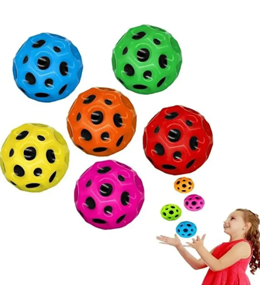 Yükseğe Zıplayan Top Moon Ball Ay Topu Karışık Tek Renkli 7 cm - 