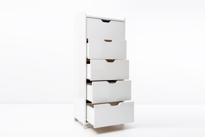 Yüksek 5 Çekmeceli Mutfak Ahşap Çok Amaçlı Kiler Dolabı