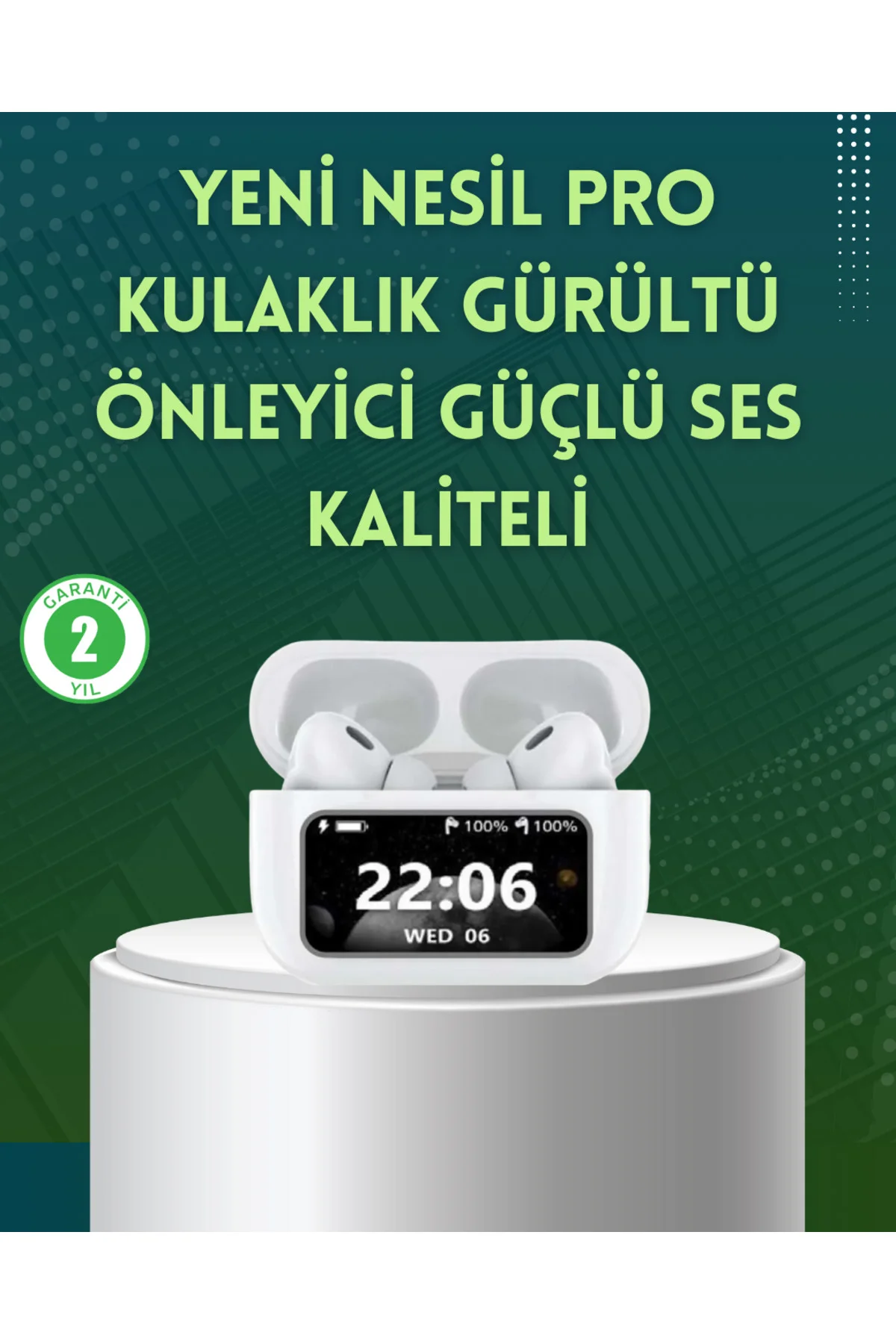 Yüksek Bass ve Güçlü Ses Özellikli Akıllı Bluetooth Kulaklık Doku