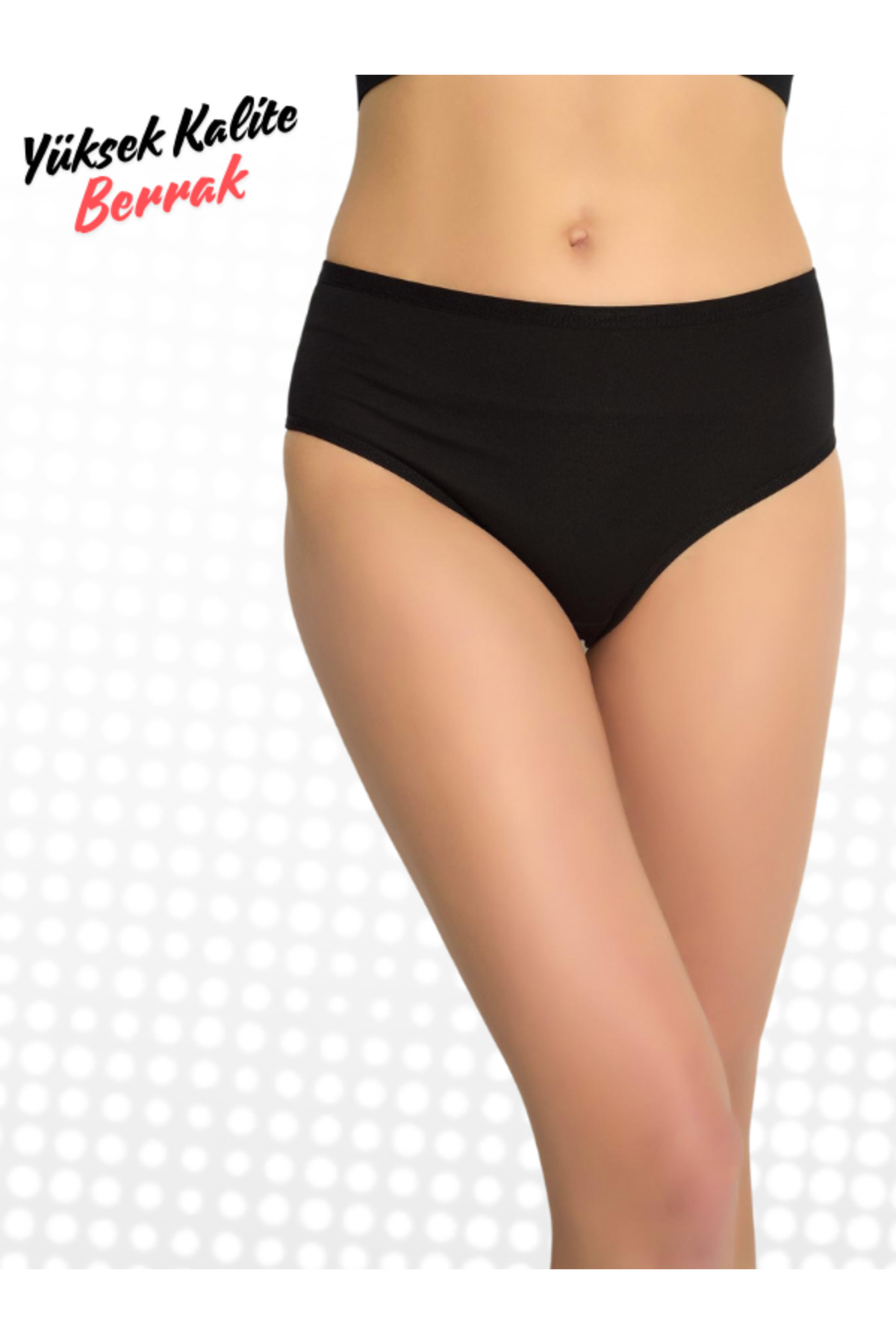 Berrak Yüksek Bel Bato Tarzında Bikini 3 Lü Adet Ekonomik Set (Ultra Kal