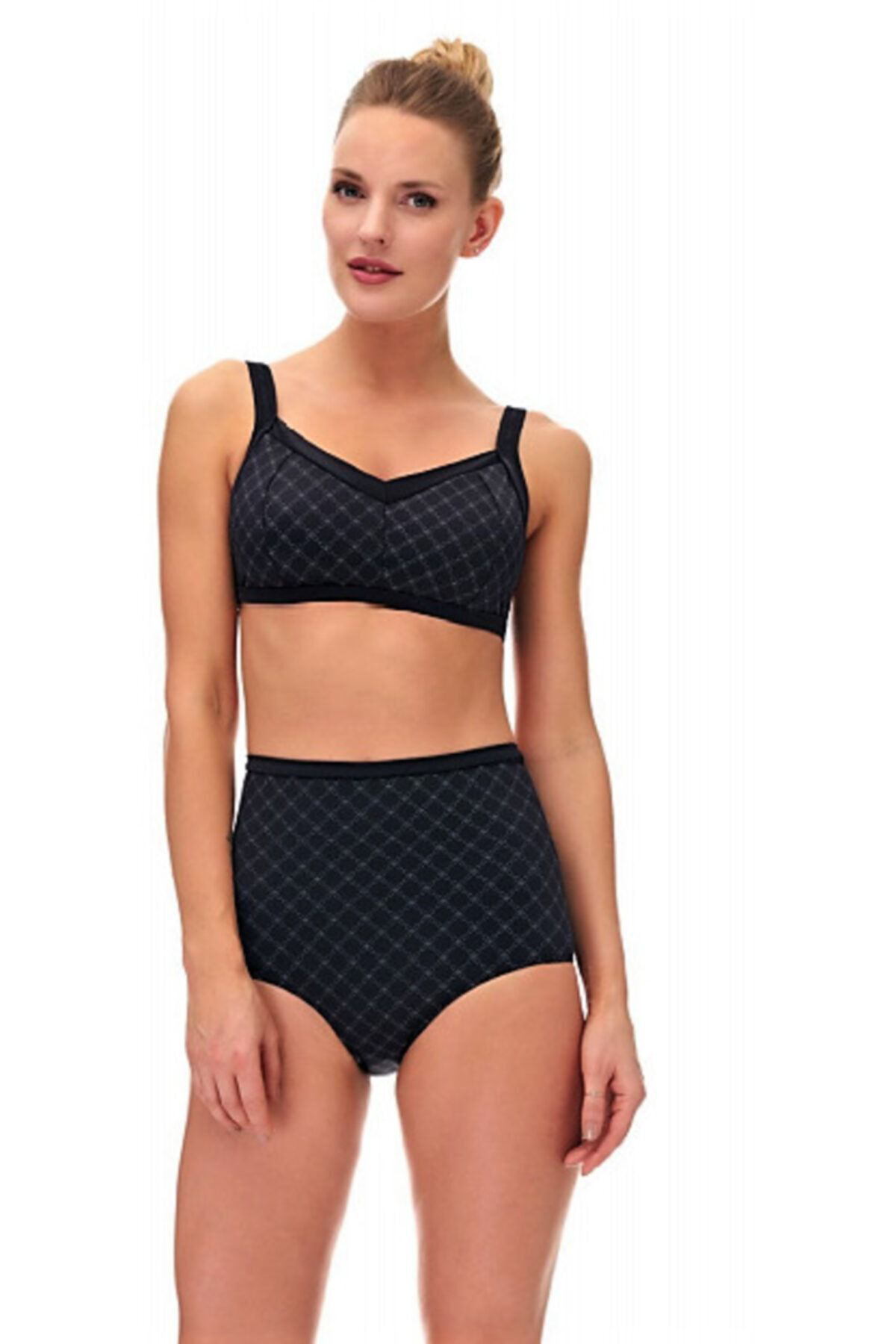 Sunsurf Yüksek Bel Bikini Takim Siyah