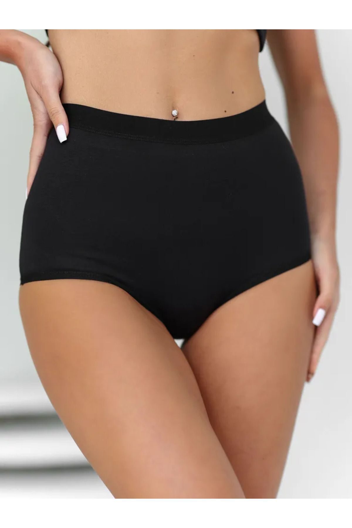 Berrak Premium Yüksek Bel Toparlayıcı Külot 6'Lı Paket Karışık Renk