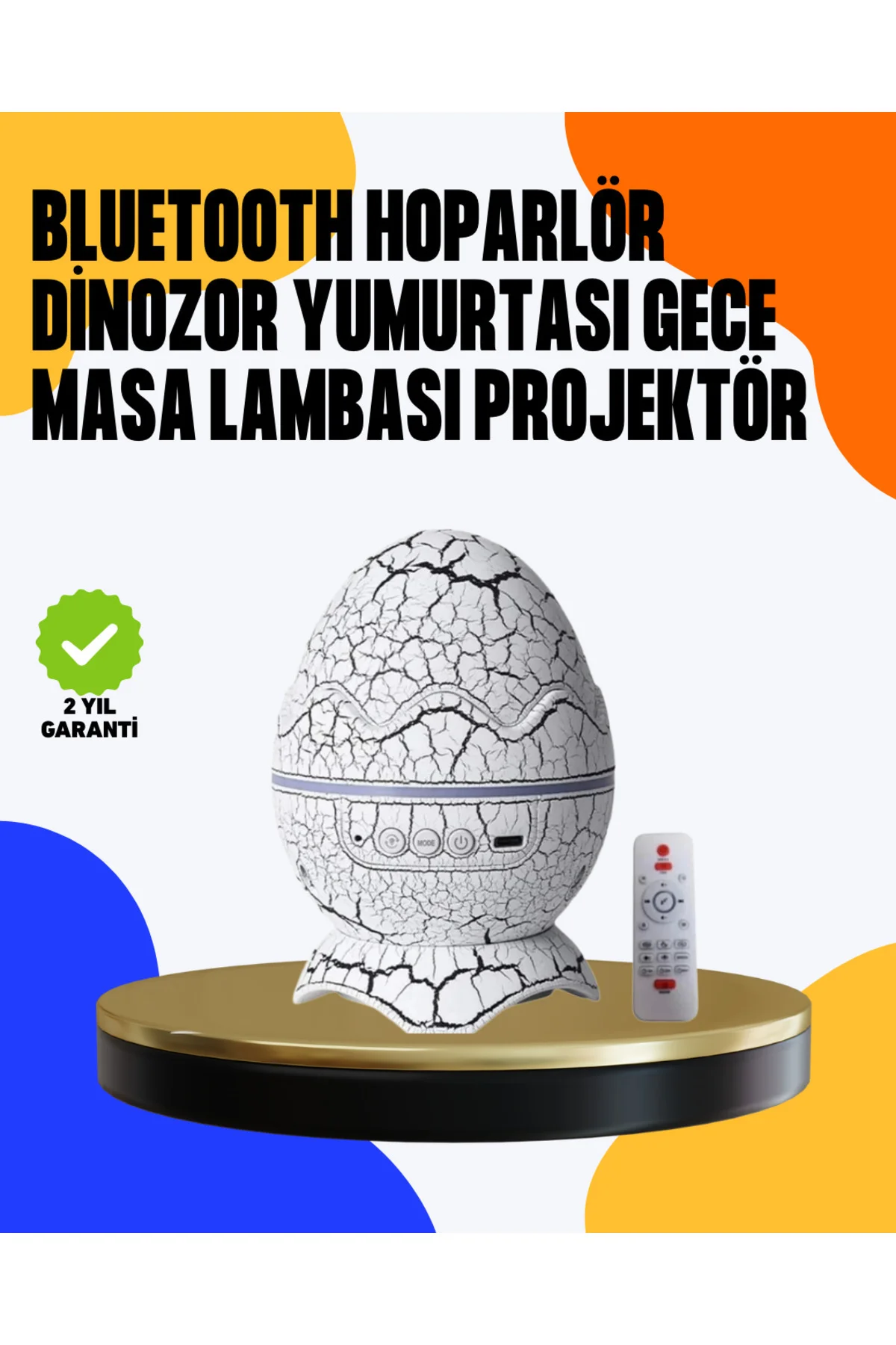 Yüksek Çözünürlüklü LED Galaksi Projektör + 19 Sesli Uyku Makines