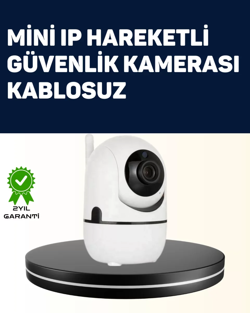 Yüksek Çözünürlüklü Hareket Takipli Kablosuz Güvenlik Kamerası – 