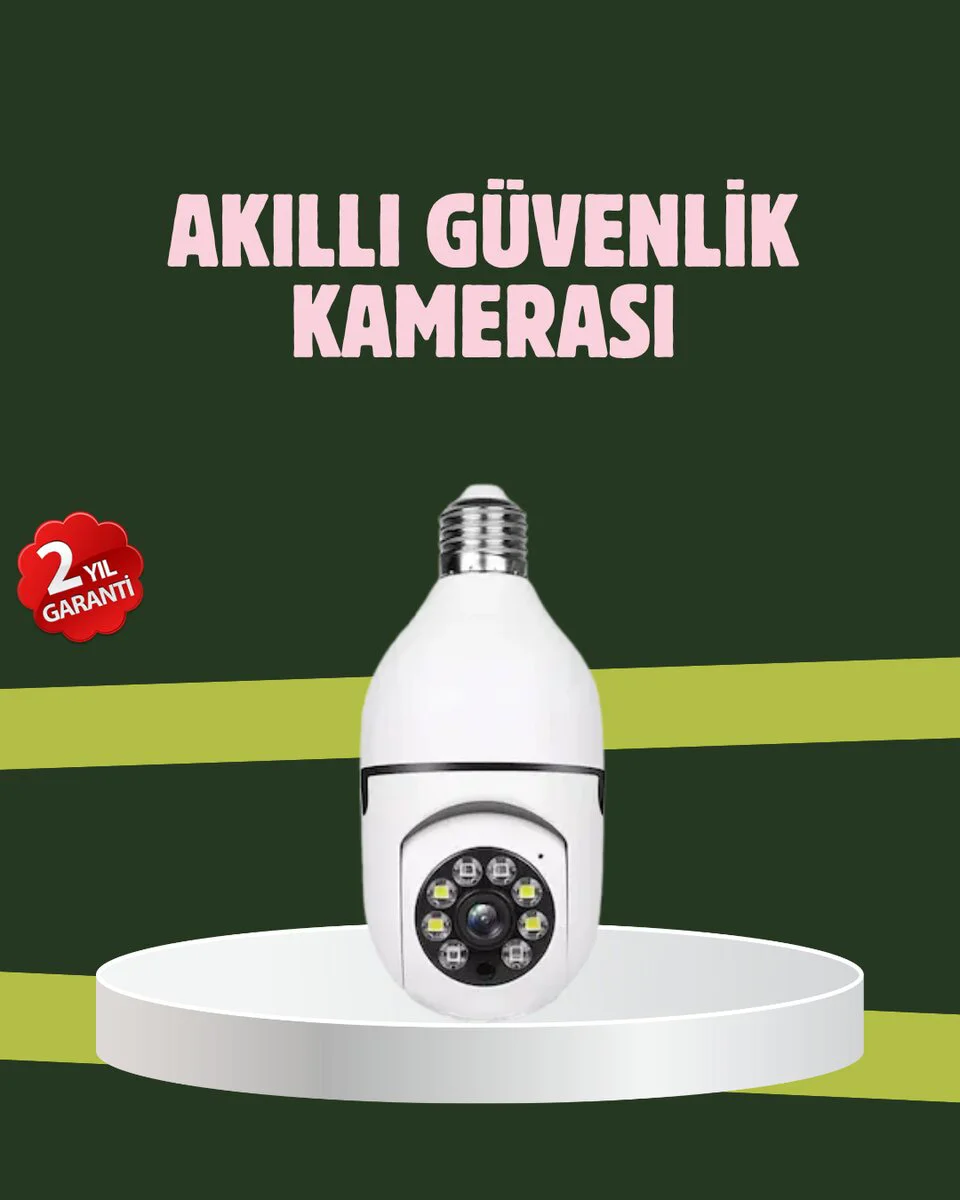 Yüksek Çözünürlüklü Kablosuz Akıllı Güvenlik Kamerası