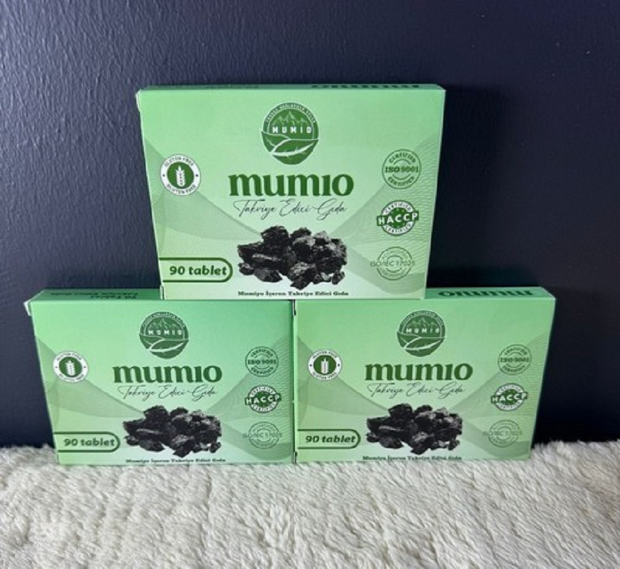 Yüksek Dağlardan Gelen Mumio İçeren Takviye Edici Gıda 3'lü Paket – 3 x 90 Tablet