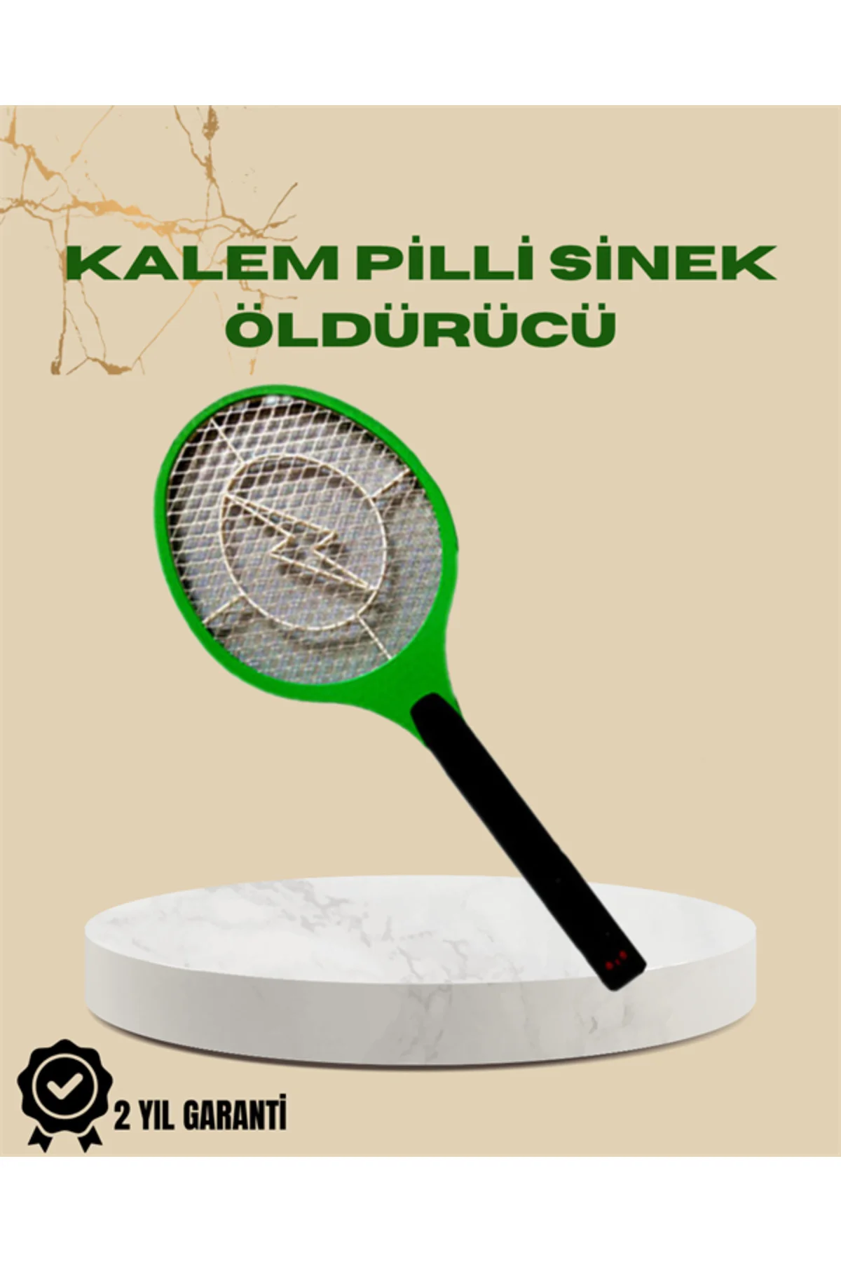 Yüksek Gerilimli Elektronik Sinek Öldürücü – Pil ile Çalışan, Güv