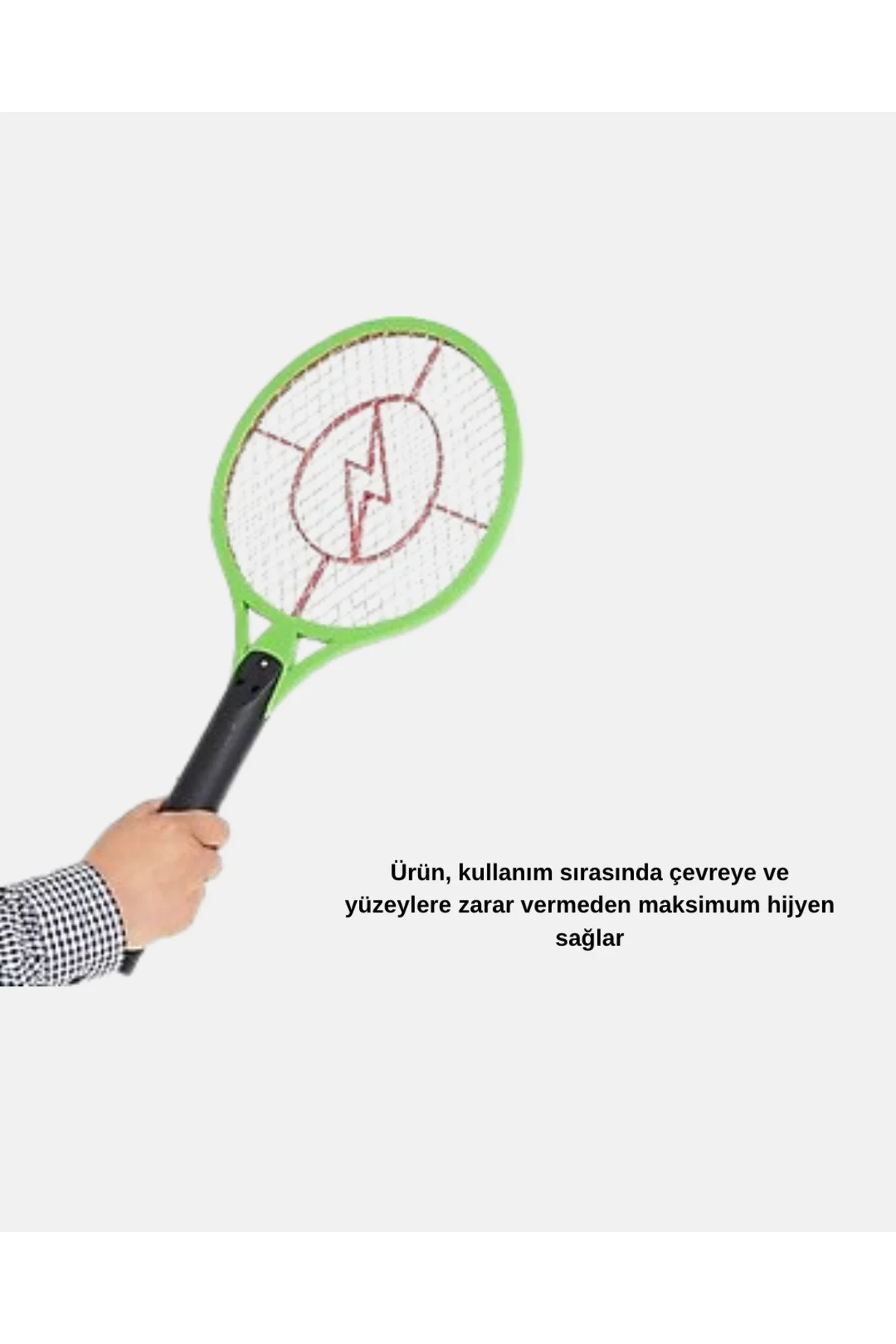 Yüksek Gerilimli Elektronik Sinek Raket – Sessiz, Kimyasız ve Güv