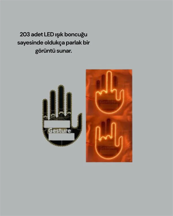 Yüksek Görünürlüklü 3 Modlu LED Arka Cam Jest Işığı – Pratik ve Güvenli Otomobil Modifikasyonu