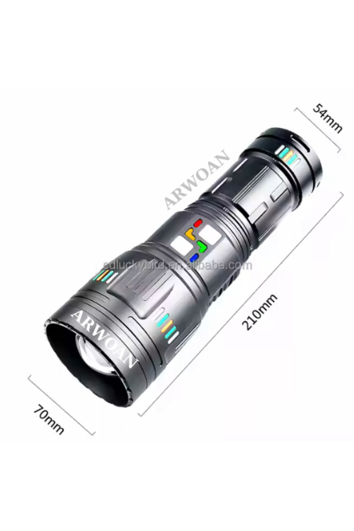 yüksek güç Zoom LED el feneri ile şarj edilebilir uzun mesafe meş