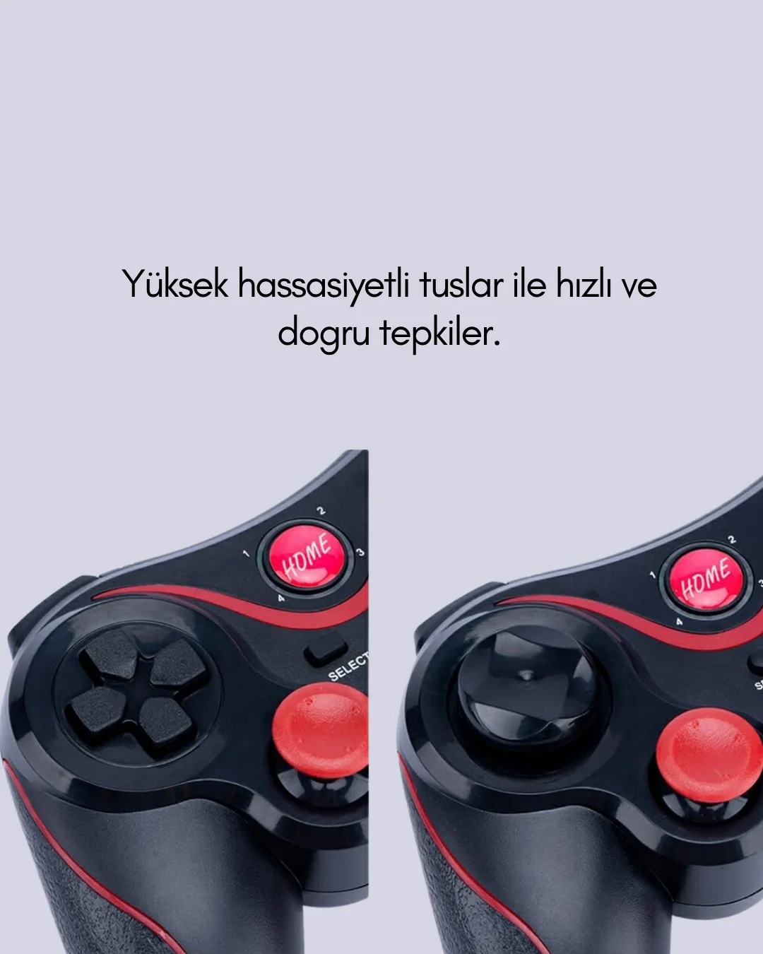 Yüksek Hassasiyetli Kablosuz Oyun Kolu PC ve Mobil Uyumlu