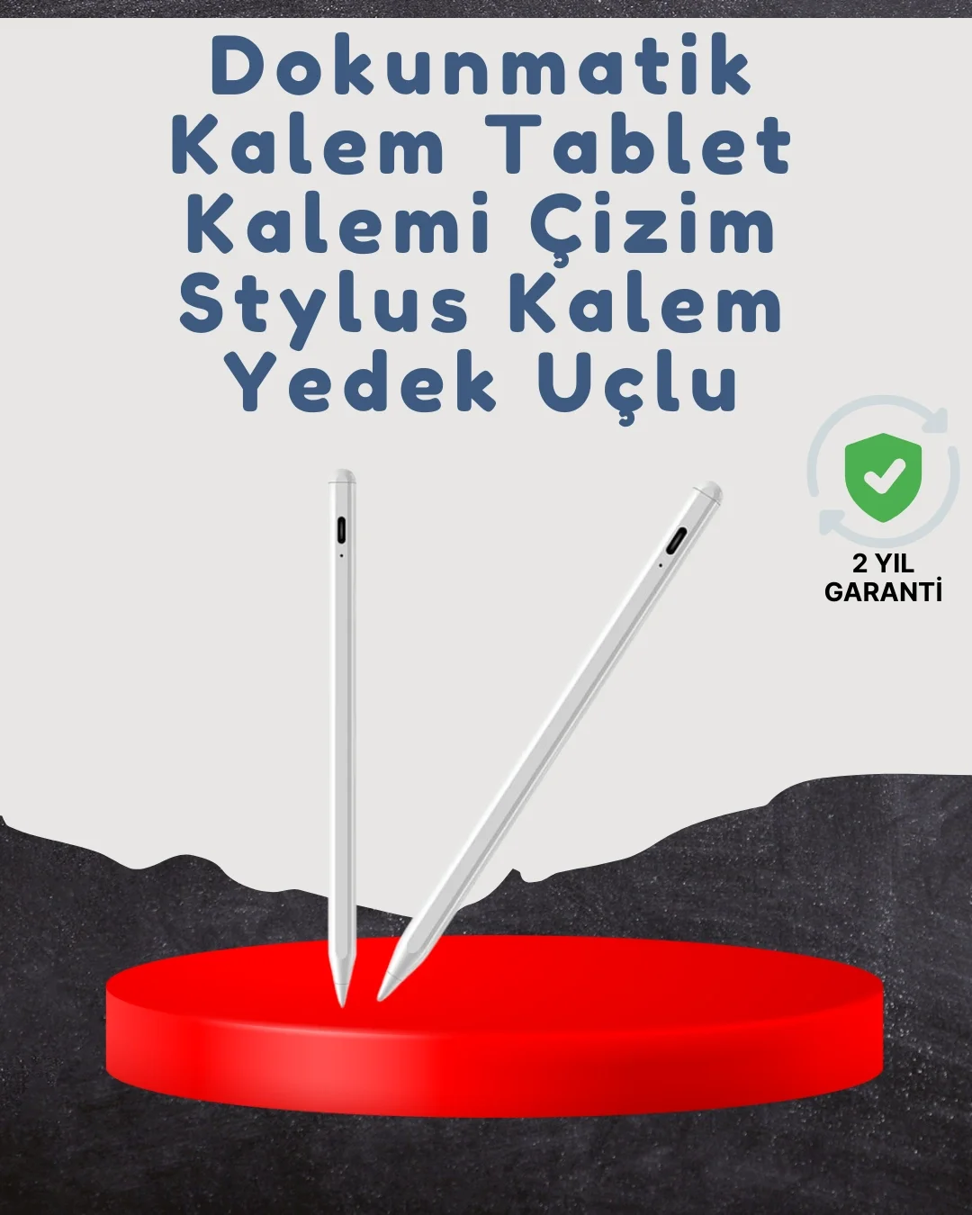 Yüksek Hassasiyetli Eğim Sensörlü Dijital Kalem – USB-C Hızlı Şarjlı