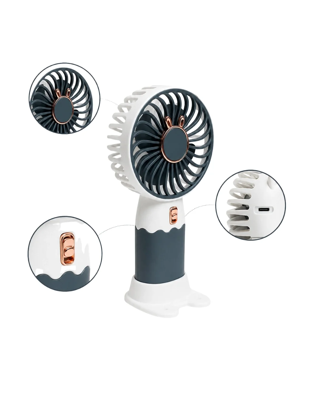 Yüksek Hava Akışlı Taşınabilir Sessiz Mini Fan