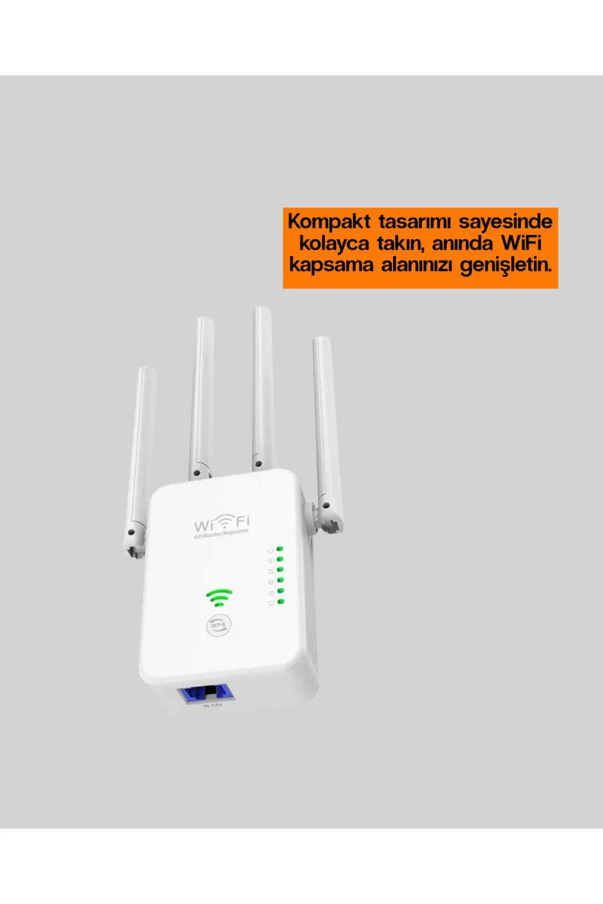 Yüksek Hızlı Parazit Önleyici WiFi Repeater Router - ayr3322-3866