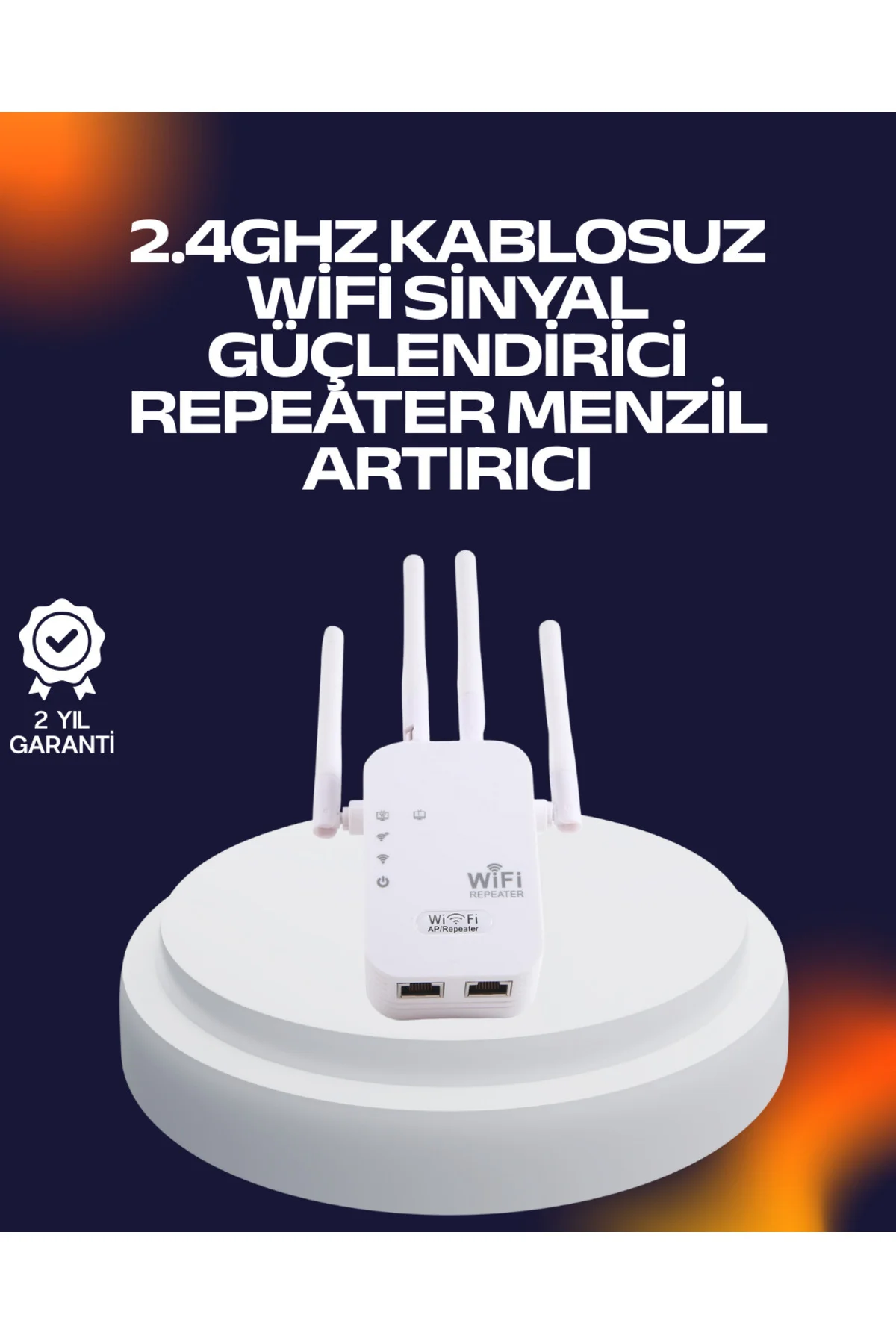 Yüksek Hızlı Parazit Önleyici WiFi Repeater Router - ayr3322-3866