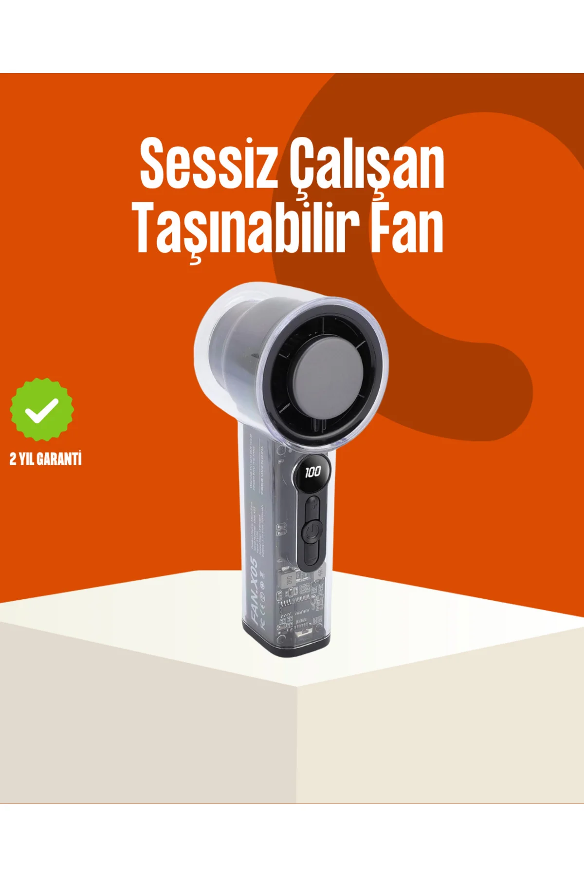 Yüksek Hızlı Şarjlı Fan | Kamp, Ofis Ve Açık Hava İçin İdeal Yüksek Hızlı Şarjlı Fan | Kamp, Ofis Ve Açık Hava İçin İdeal