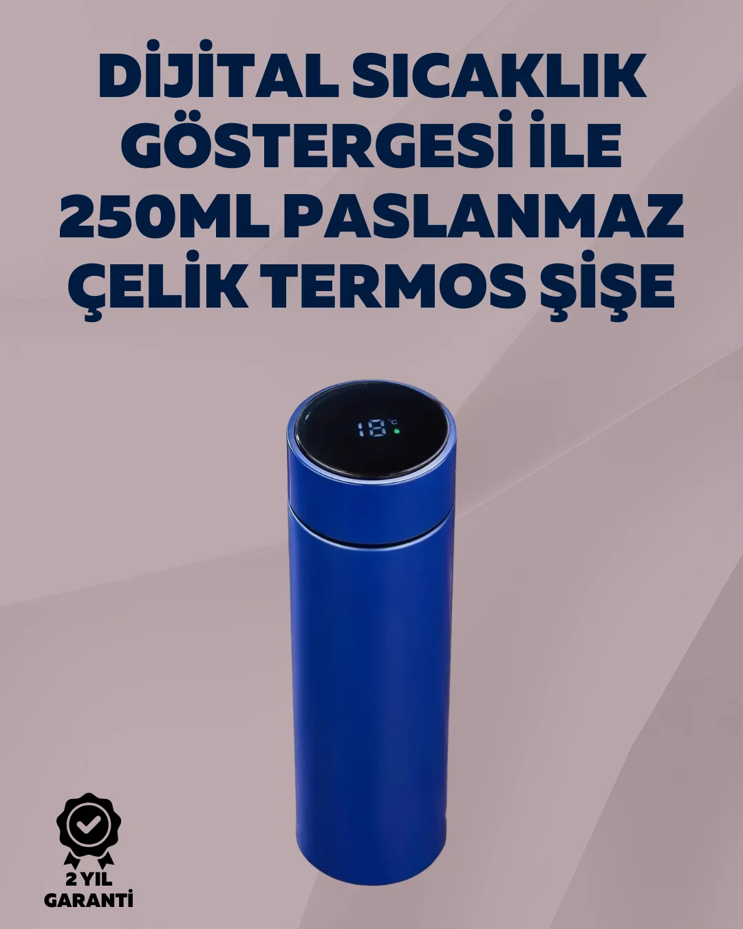 Yüksek Isı Korumasına Sahip Taşınabilir Çelik Termos