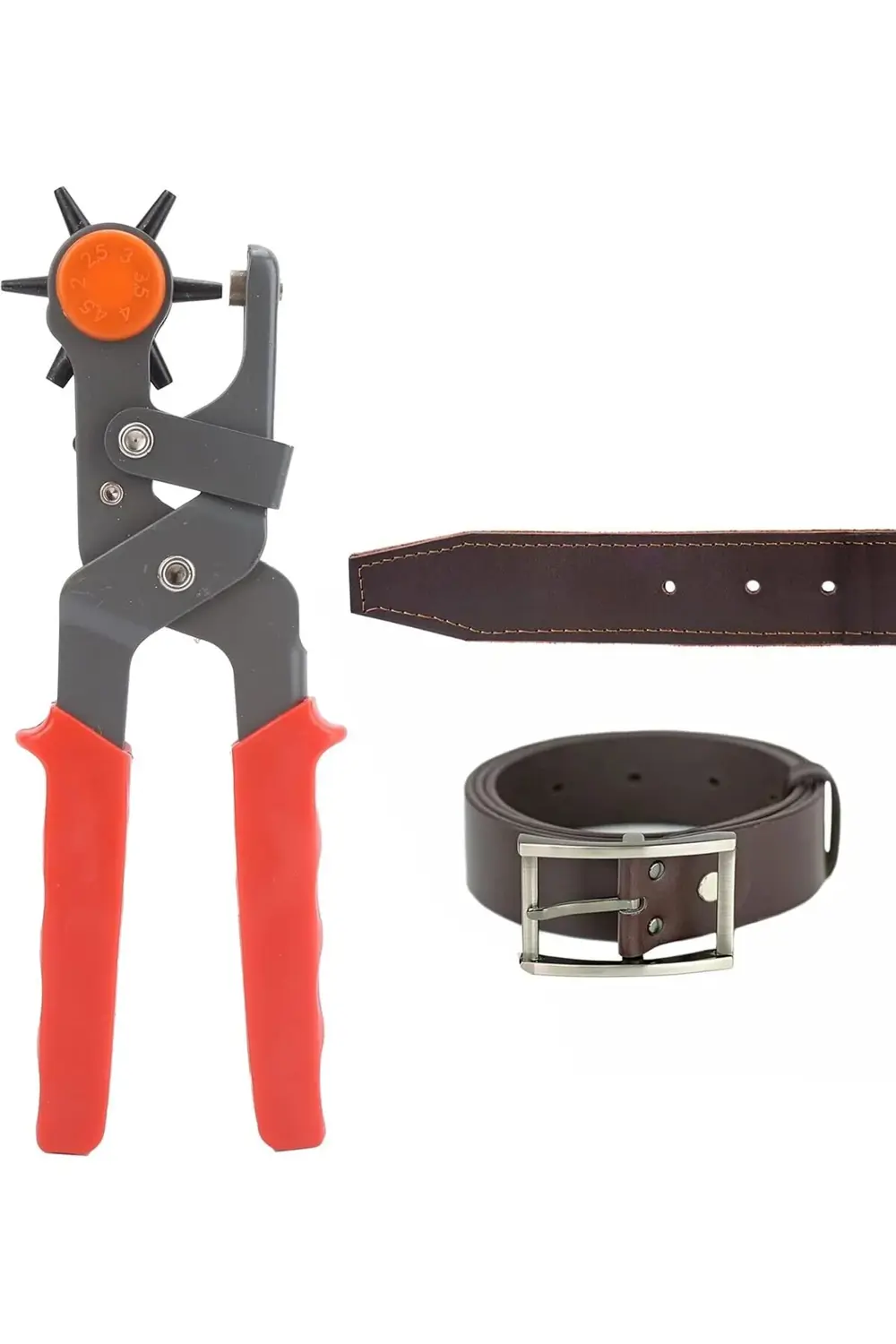 Tuhafiyecimiz Yüksek Kalite 6 Farklı Boy Kemer Delme Pensesi - Çarklı Zımba Tuhafiyecimiz Yüksek Kalite 6 Farklı Boy Kemer Delme Pensesi - Çarklı Zımba