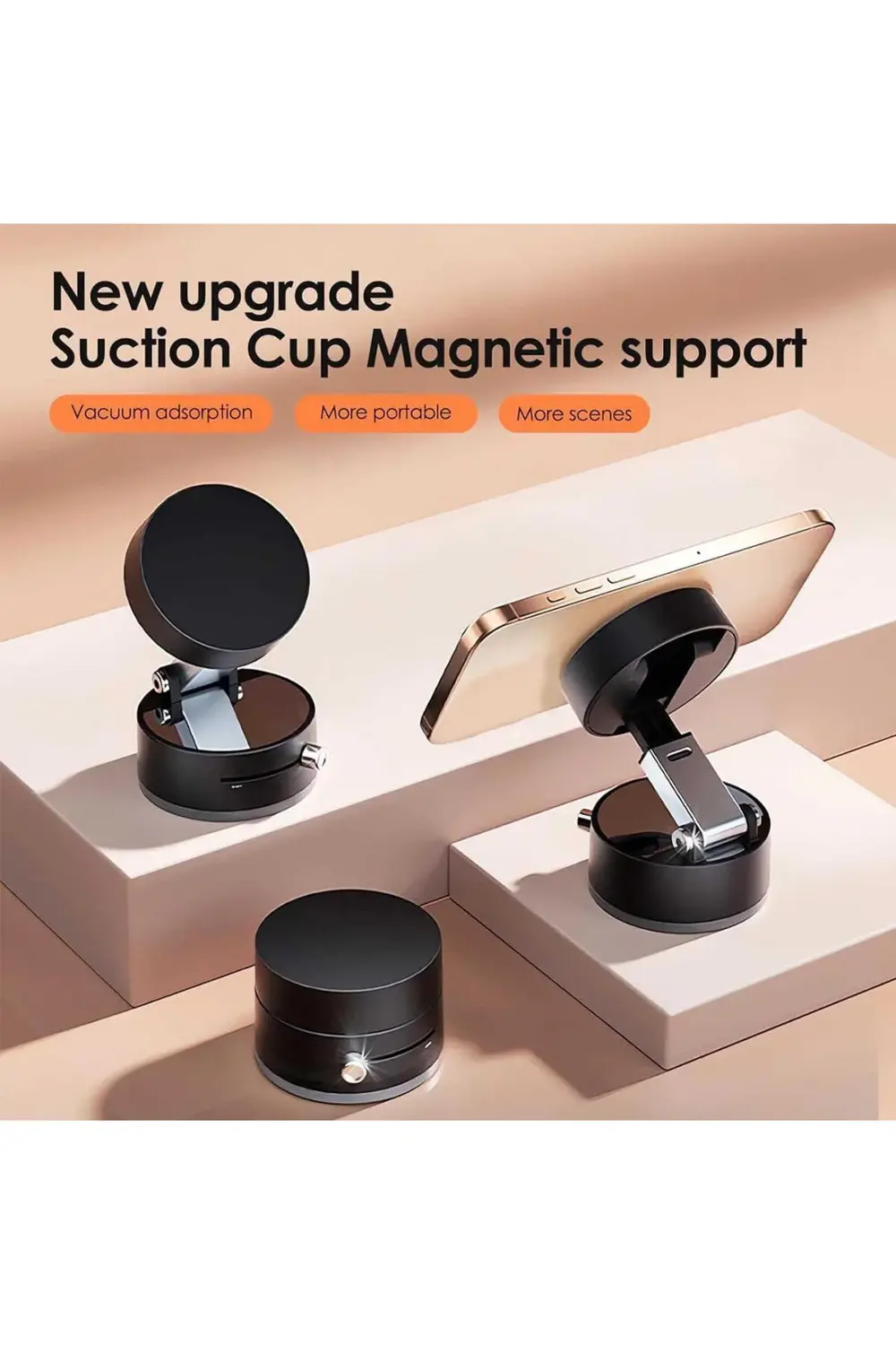 Yüksek Kalite Araç içi Magsafe Telefon Tutucu Kilitli Vakum Telef