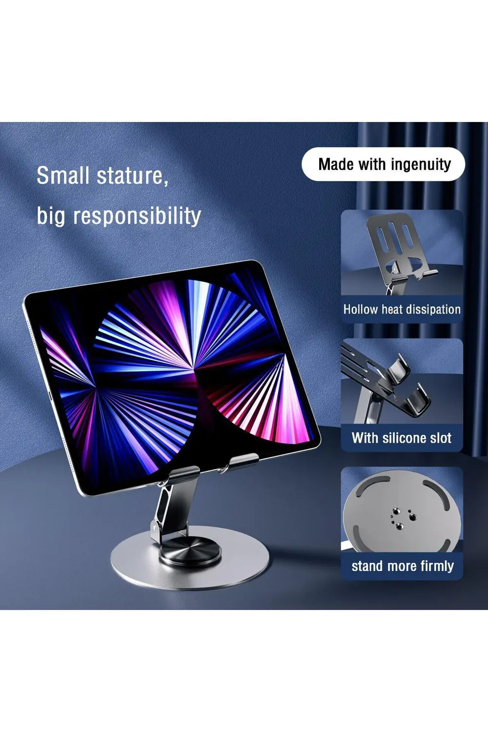 Yüksek Kalite Metal 360 Dönebilen Ayarlanabilir Telefon Ve Tablet