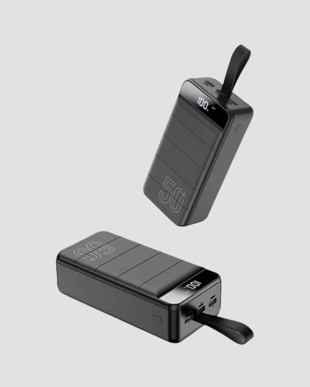 Yüksek Kapasiteli 50.000 mAh Powerbank – Type-C, Lightning ve Mic