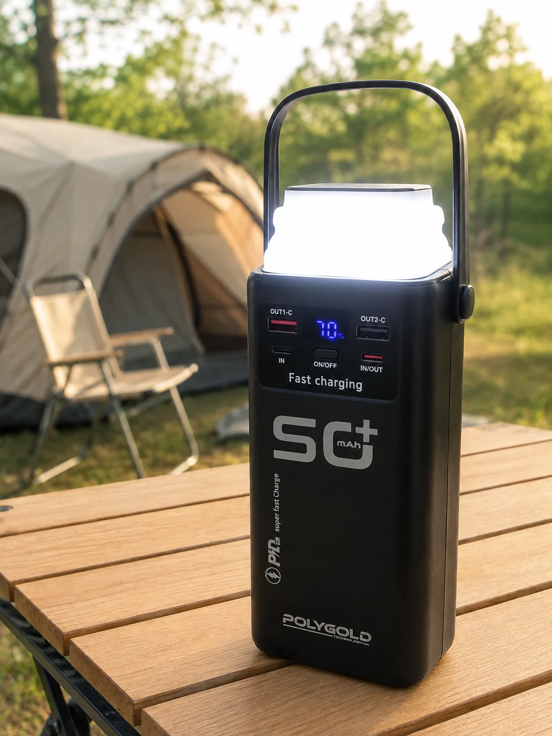 Yüksek Kapasiteli 50.000 mAh Powerbank 22,5 W Hızlı Şarj 4 Dahili Kablo LED Aydınlatma Fiyatı, Yorumları ve Özellikleri