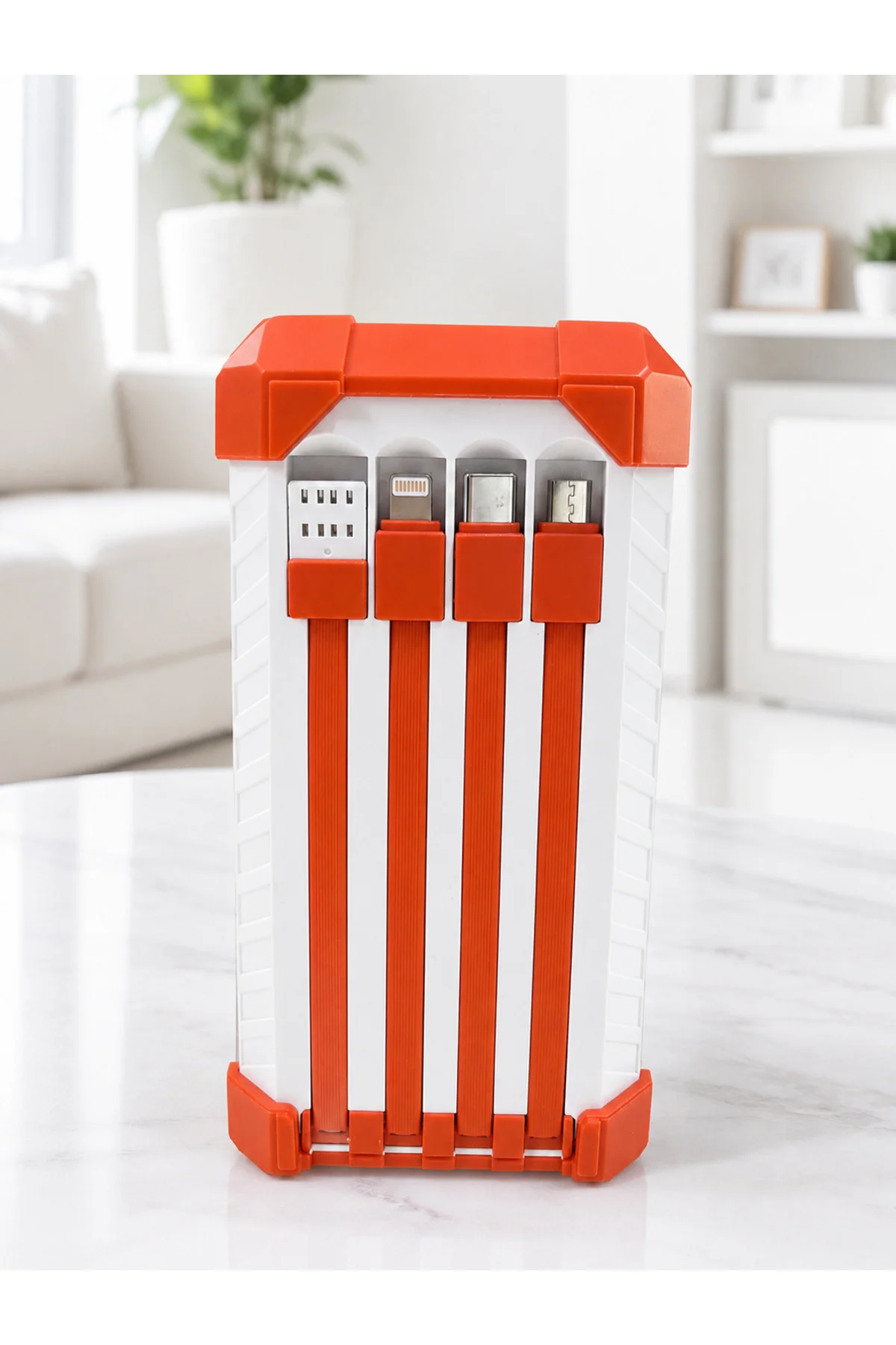 Yüksek Kapasiteli 60000 mAh Güç Bankası 22.5W Hızlı Şarj Type-C USB Çıkışlı Dahili Kablolu Dijital G Yüksek Kapasiteli 60000 mAh Güç Bankası 22.5W Hızlı Şarj Type-C USB Çıkışlı Dahili Kablolu Dijital G - Görsel 3