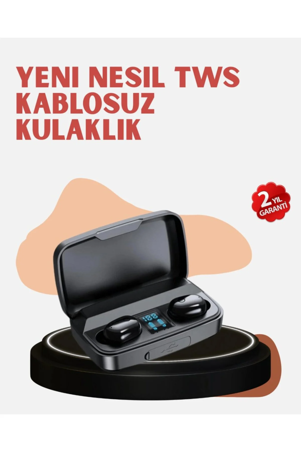 Yüksek Kapasiteli A10s Tws Kablosuz Kulaklık Dokunmatik Kontrol