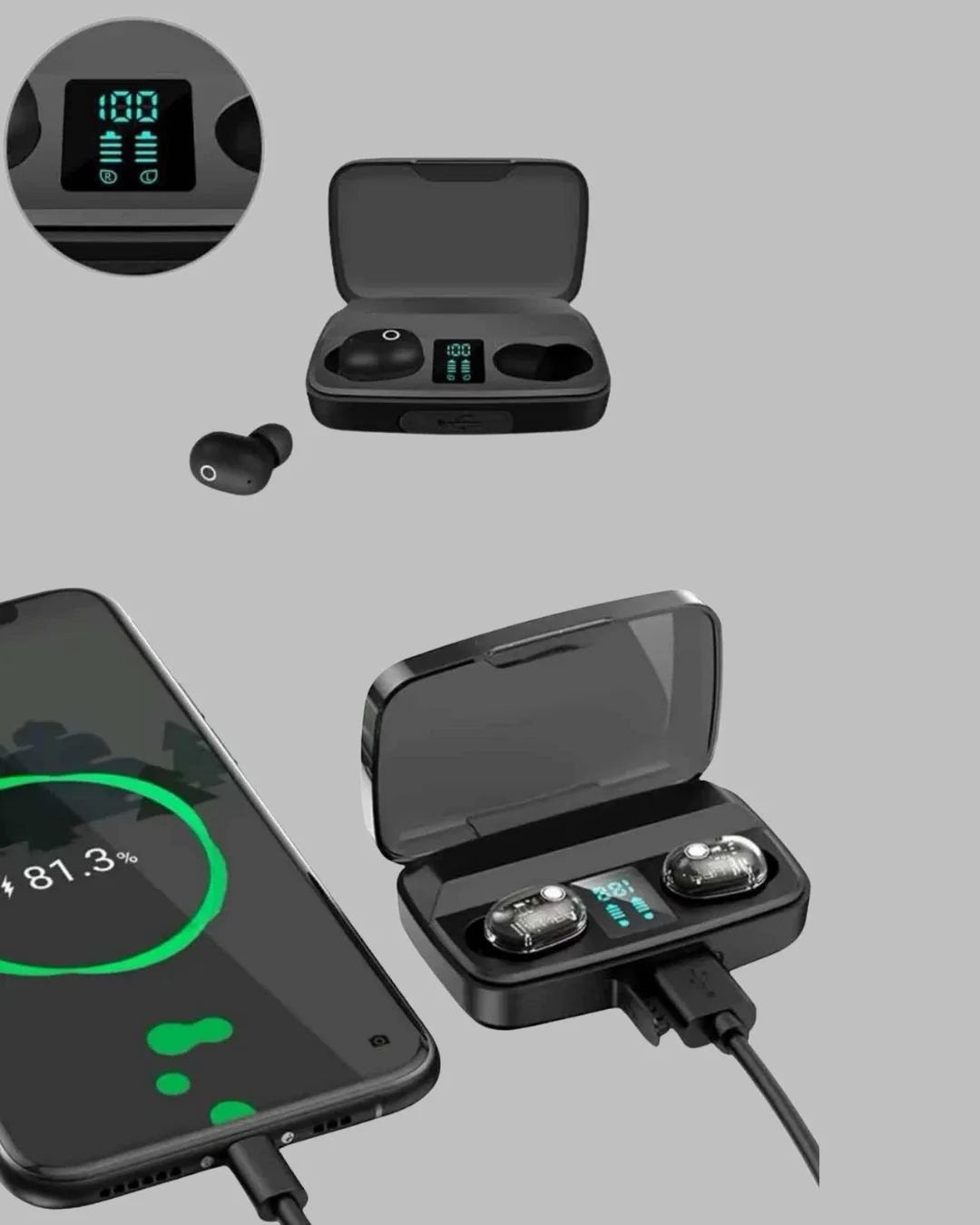 Yüksek Kapasiteli A10s TWS Kablosuz Kulaklık Dokunmatik Kontrol Fiyatı, Yorumları ve Özellikleri