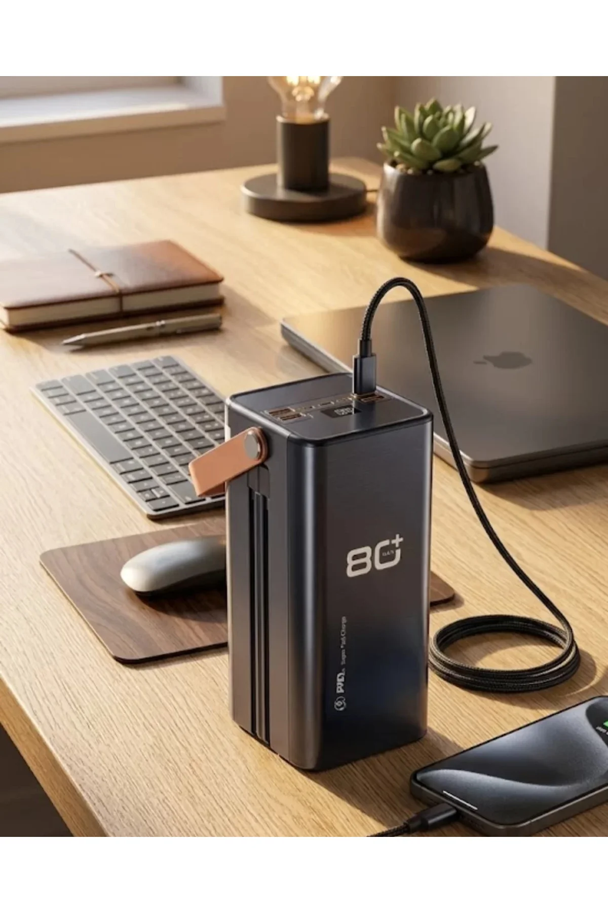 Yüksek Kapasiteli Powerbank 80000 mAh Hızlı Şarj Özellikli Çok Portlu Taşınabilir Şarj Cihazı