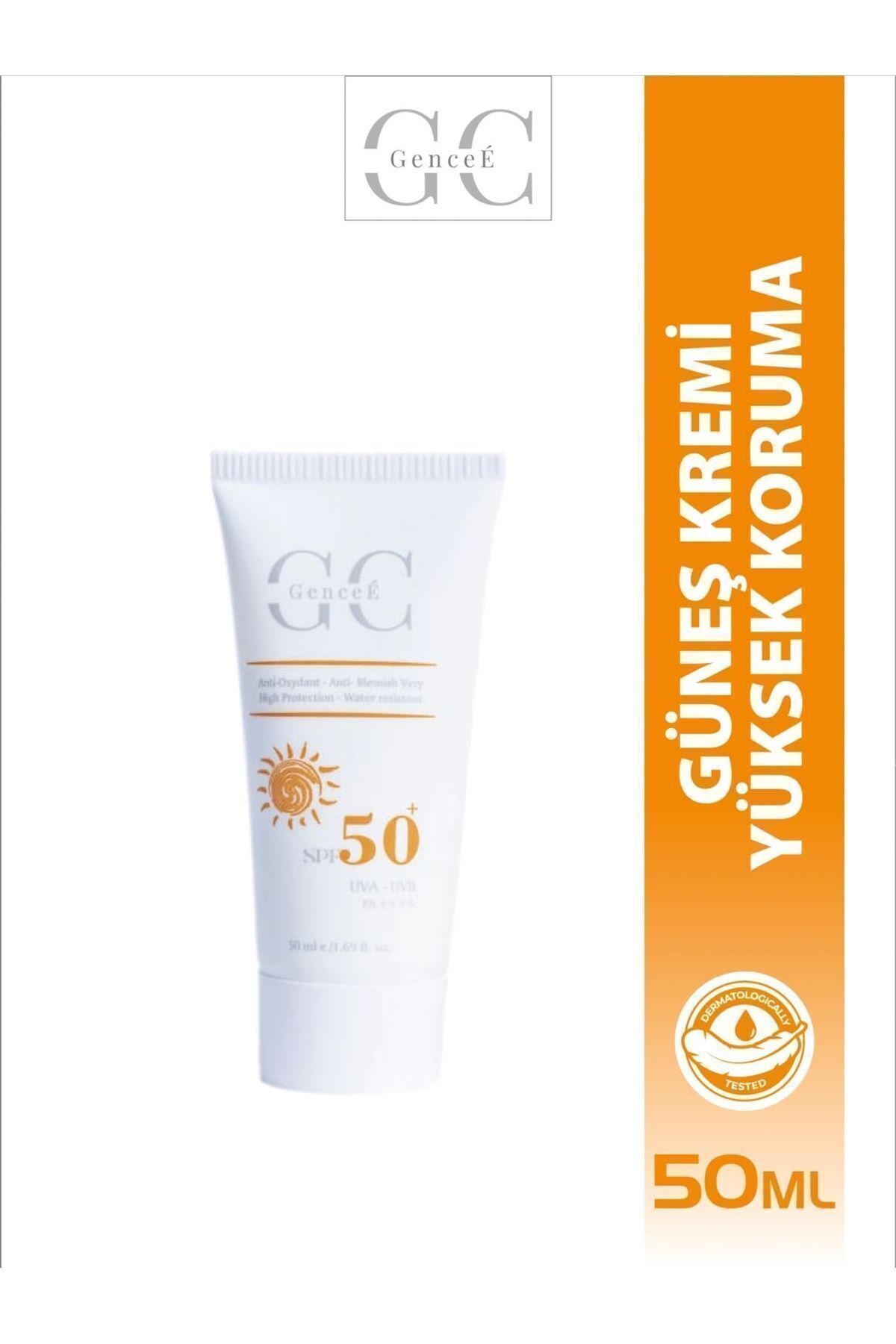 Yüksek Koruma Spf 50 Leke Karşıtı Güneş Kremi 50 ml